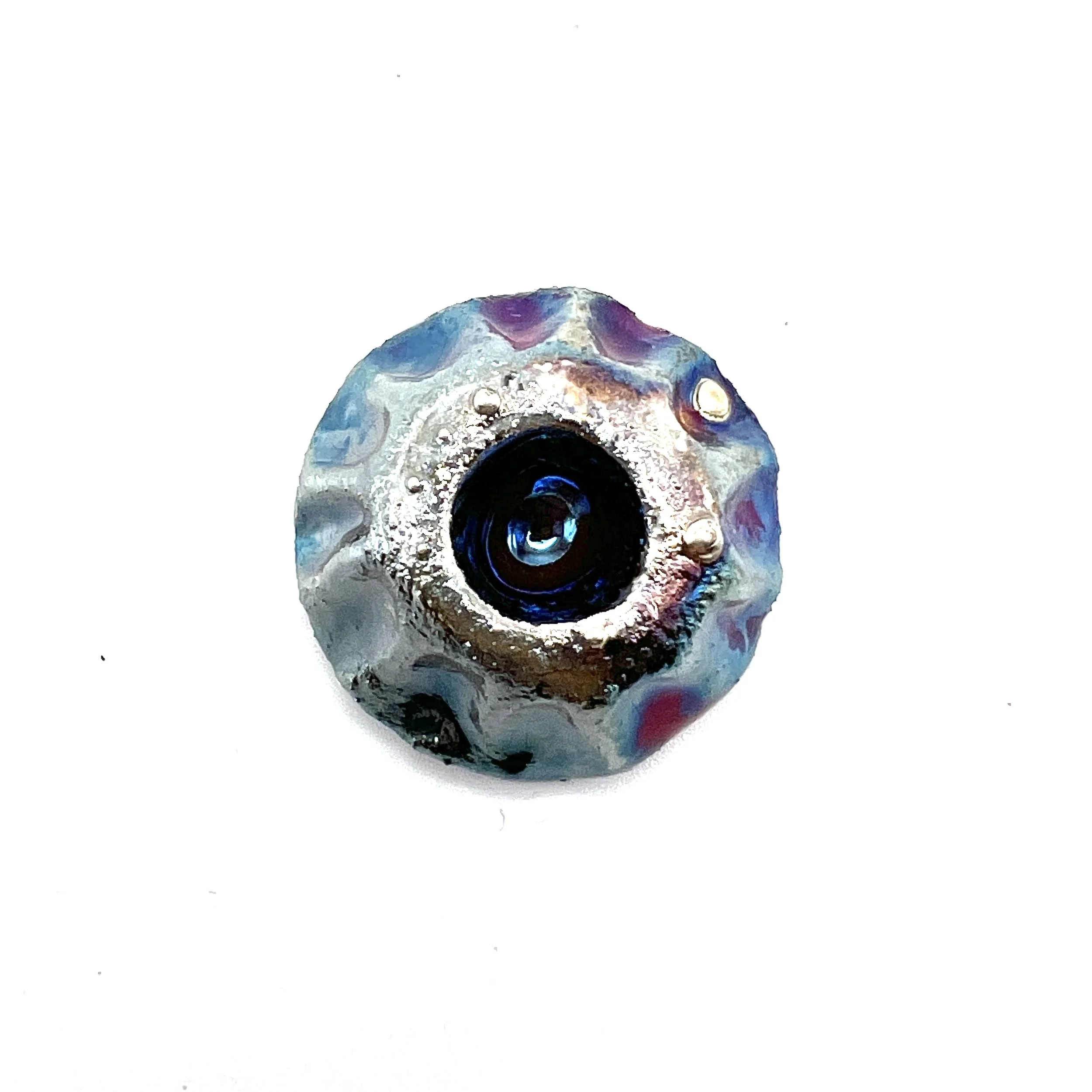 Volcano Raku Cabochon Jewelry Supply Handmade by MAKUstudio MAKU raku