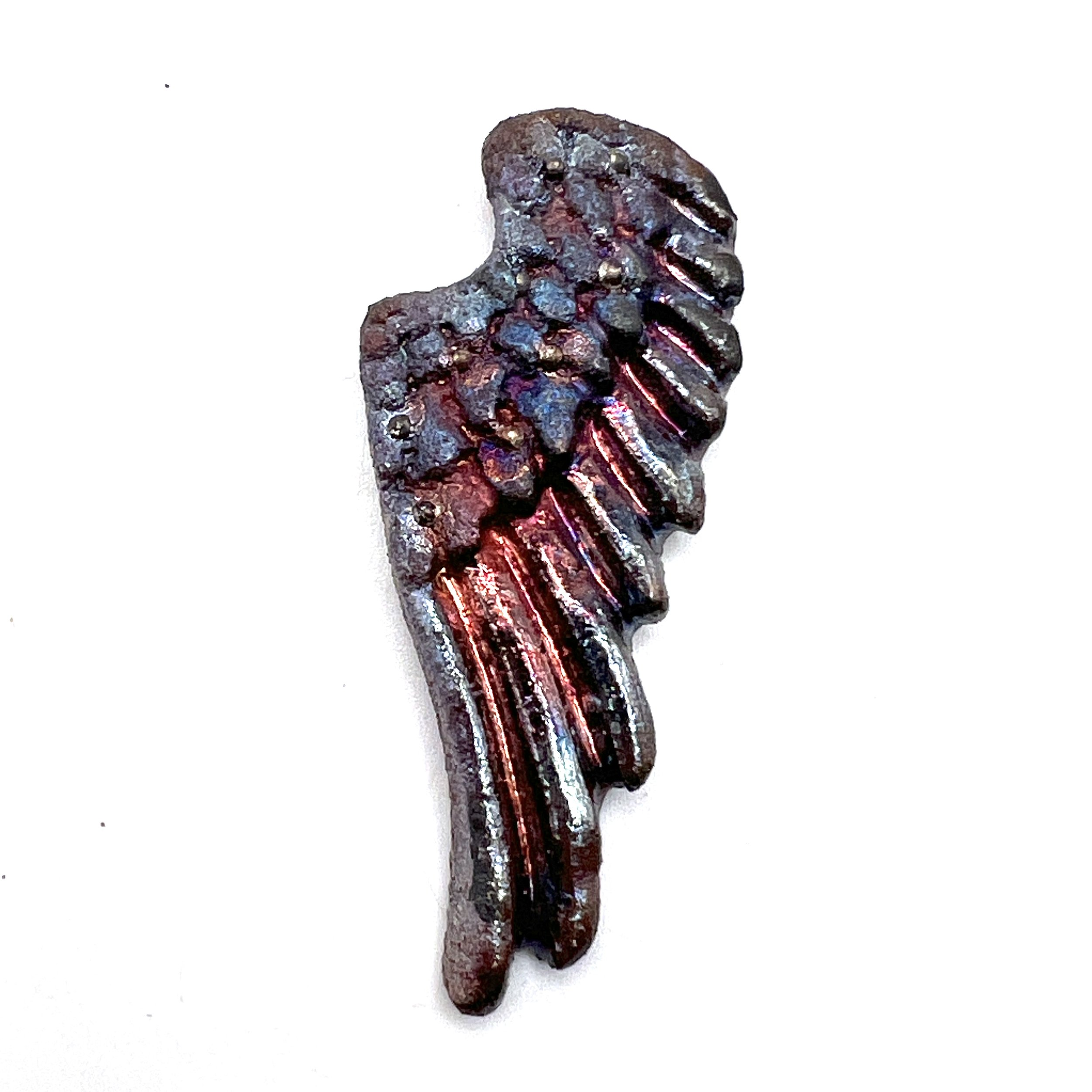 Angel Wing Raku Cabochon Ceramic Pottery Jewelry Supply Handmade by MAKUstudio MAKU raku