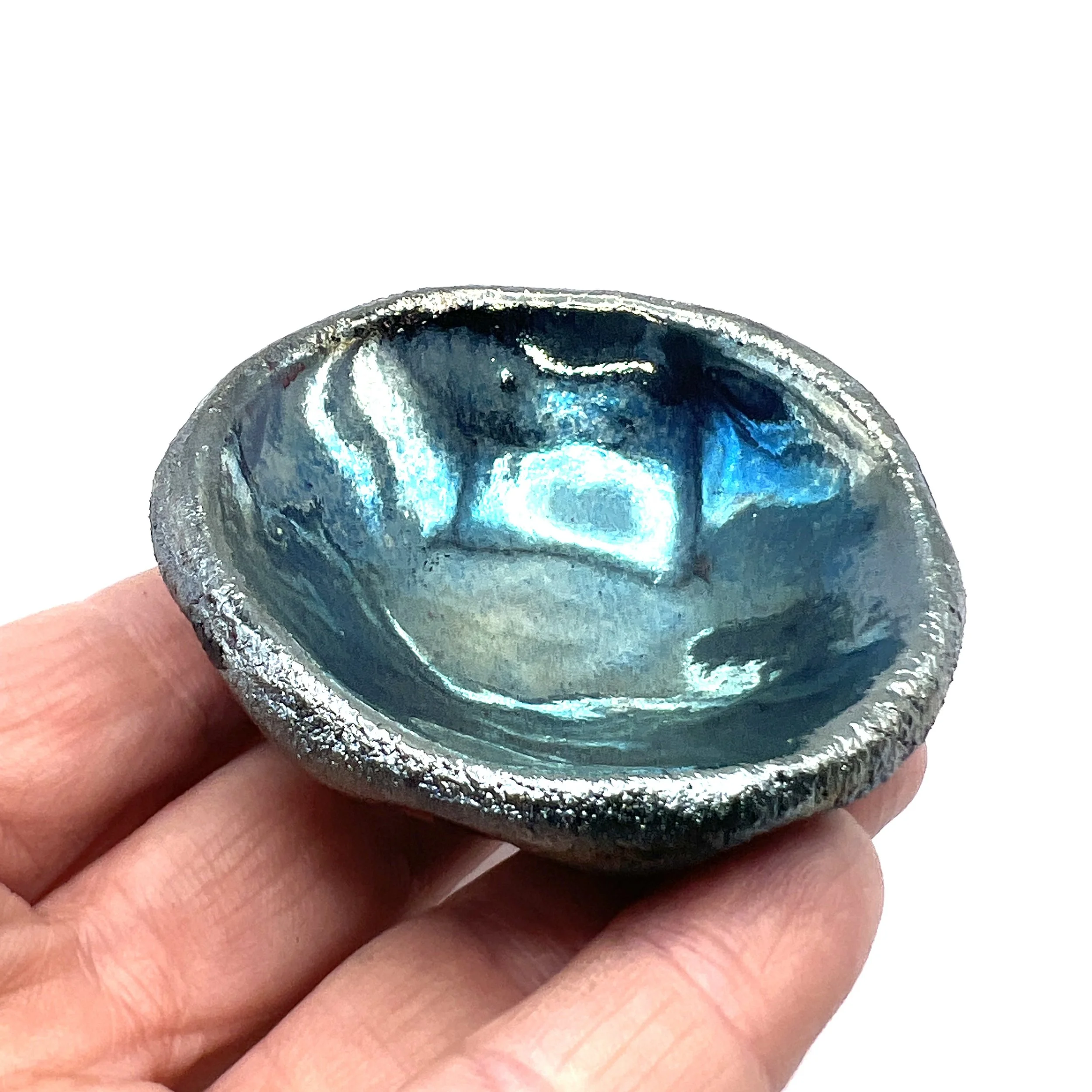 Raku Mini Bowl Handmade Pottery Pinch Pot by MAKUstudio MAKU raku