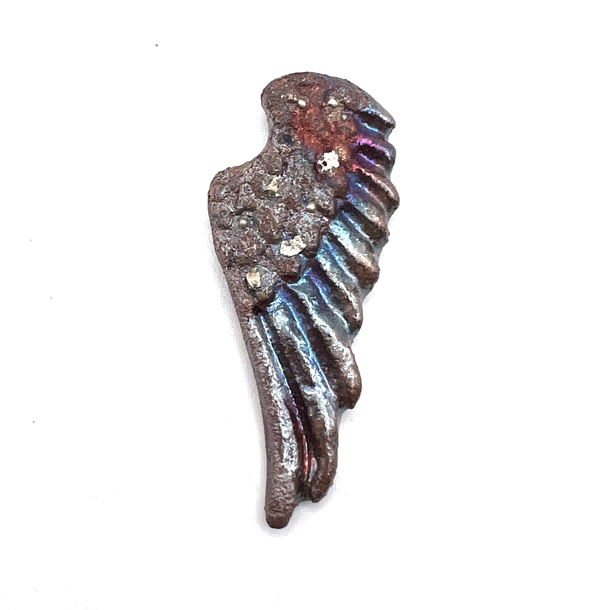 Angel Wing Raku Cabochon Ceramic Pottery Jewelry Supply Handmade by MAKUstudio MAKU raku