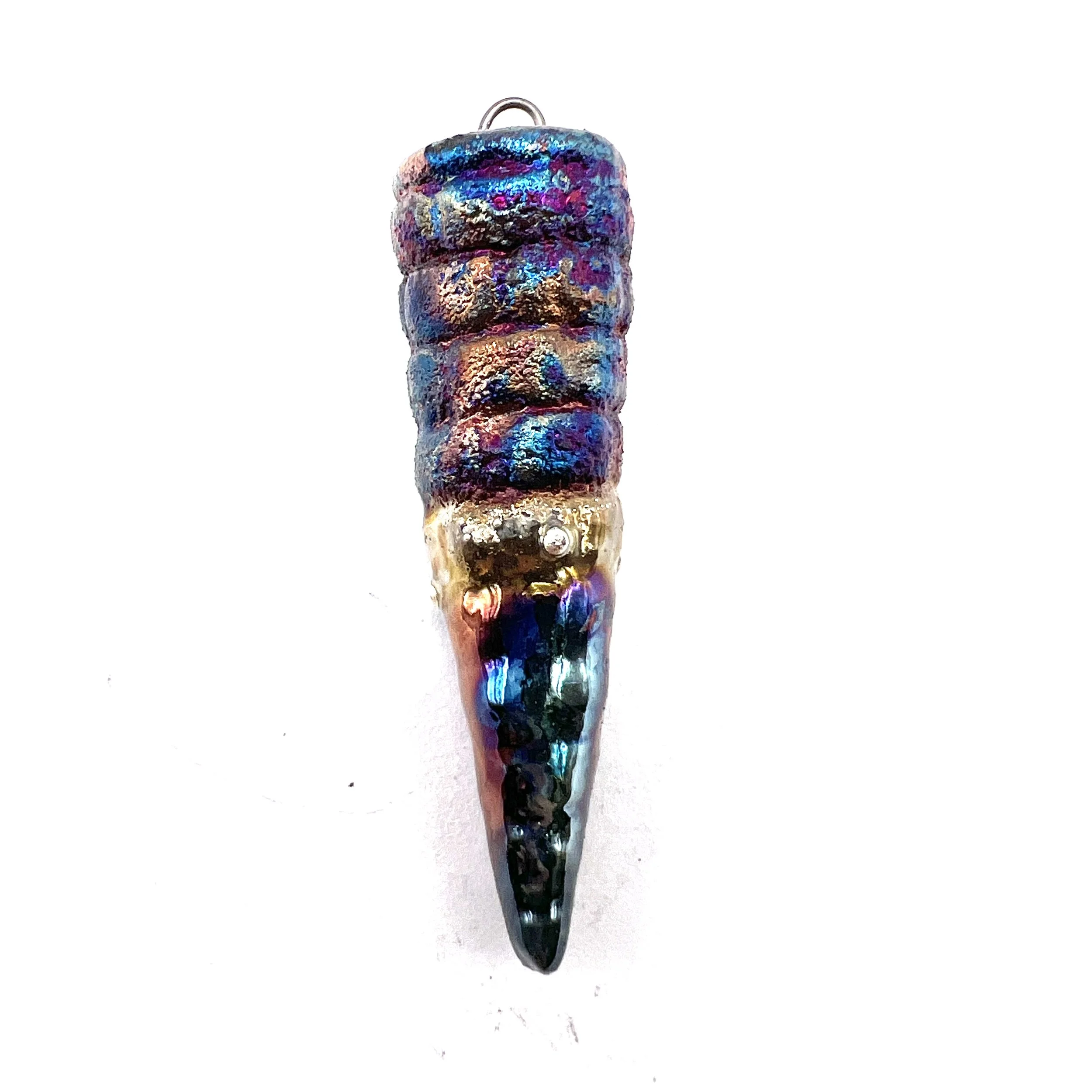 Raku Spike Pendant Ceramic Pottery Jewelry Supply Handmade by MAKUstudio MAKU raku