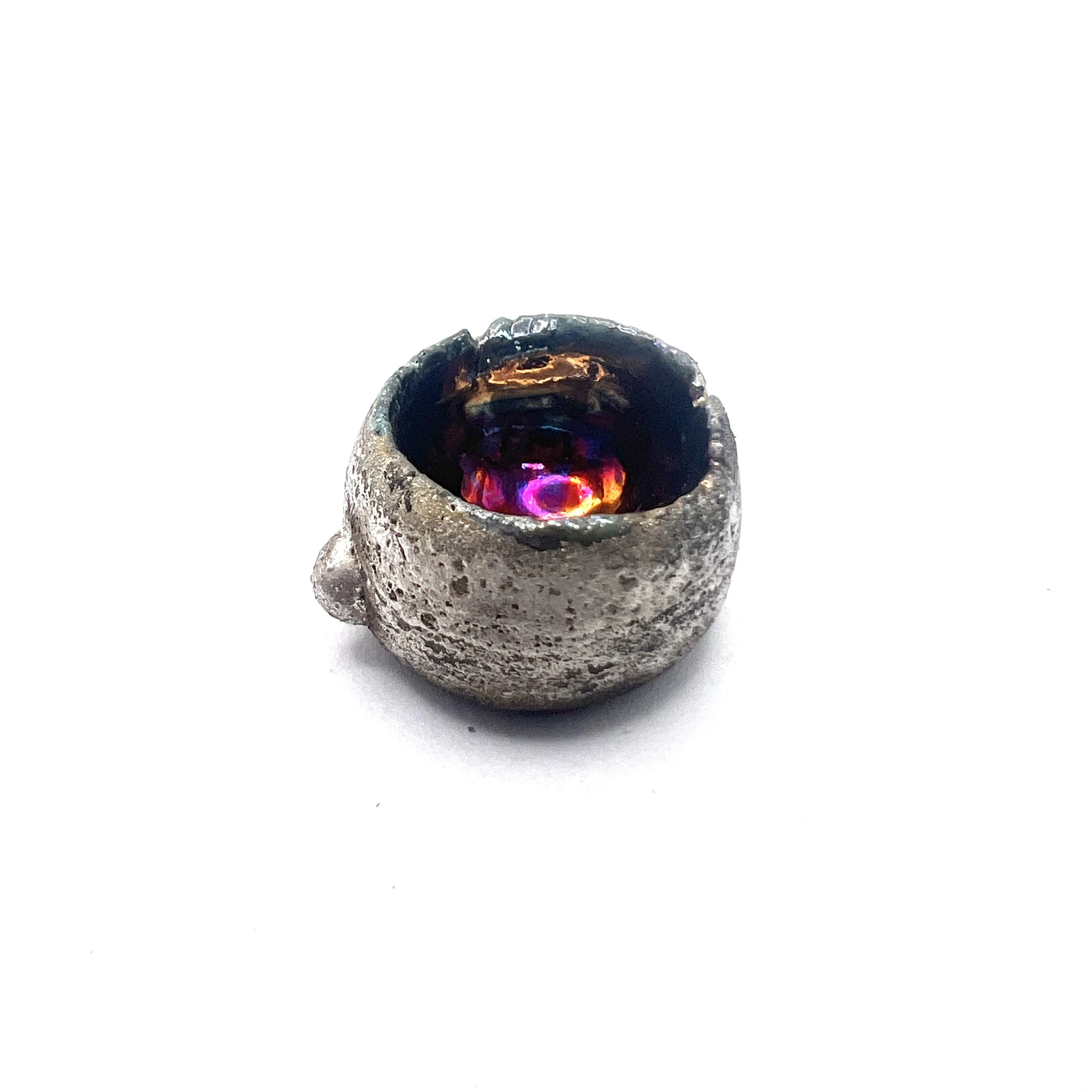 Pod Raku Cabochon Jewelry Supply Handmade by MAKUstudio MAKU raku