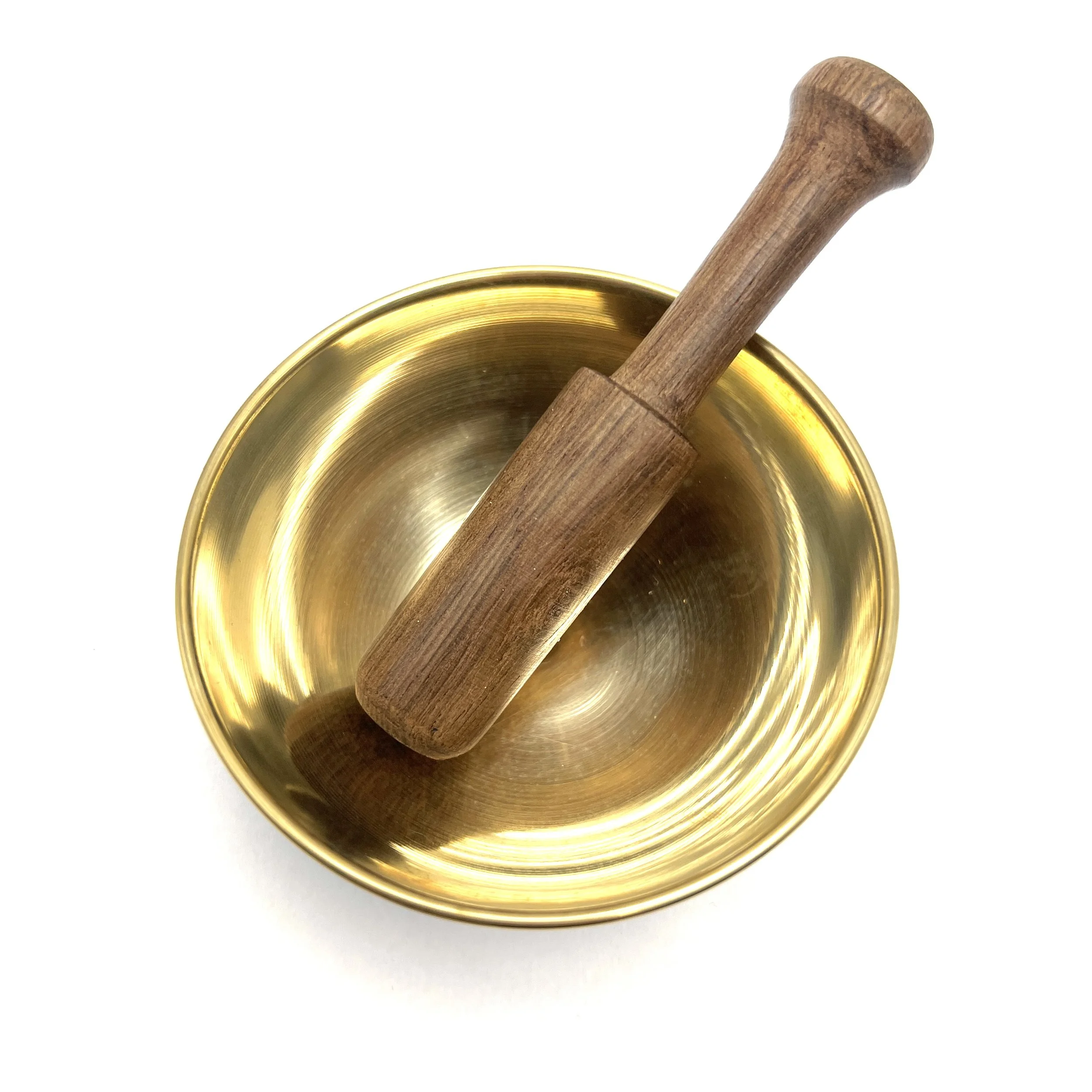 Handmade Tibetan Beginner Singing Bowl Gift Set with Cushion Mallet Brass Bowl Drawstring Bag