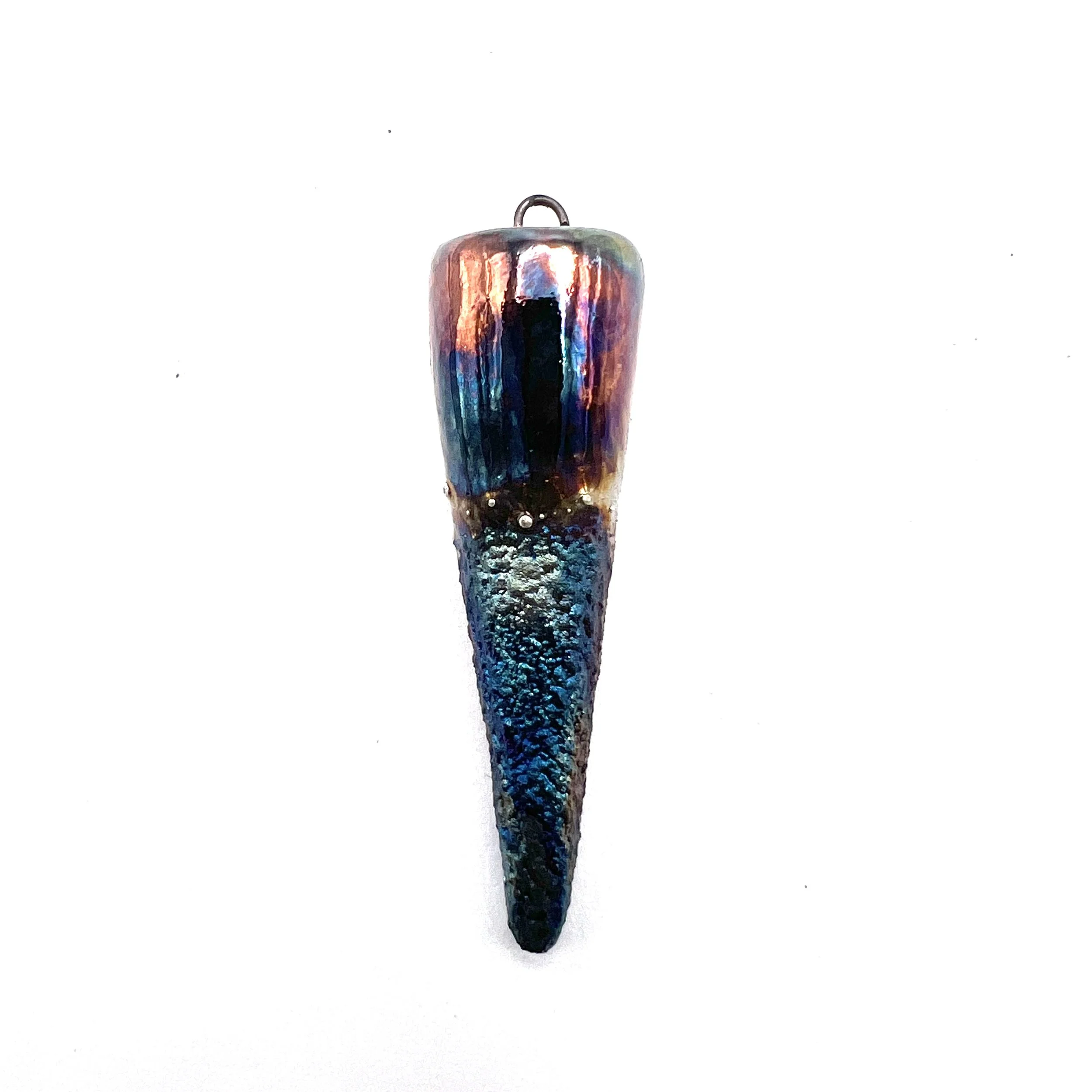 Raku Spike Pendant Ceramic Pottery Jewelry Supply Handmade by MAKUstudio MAKU raku