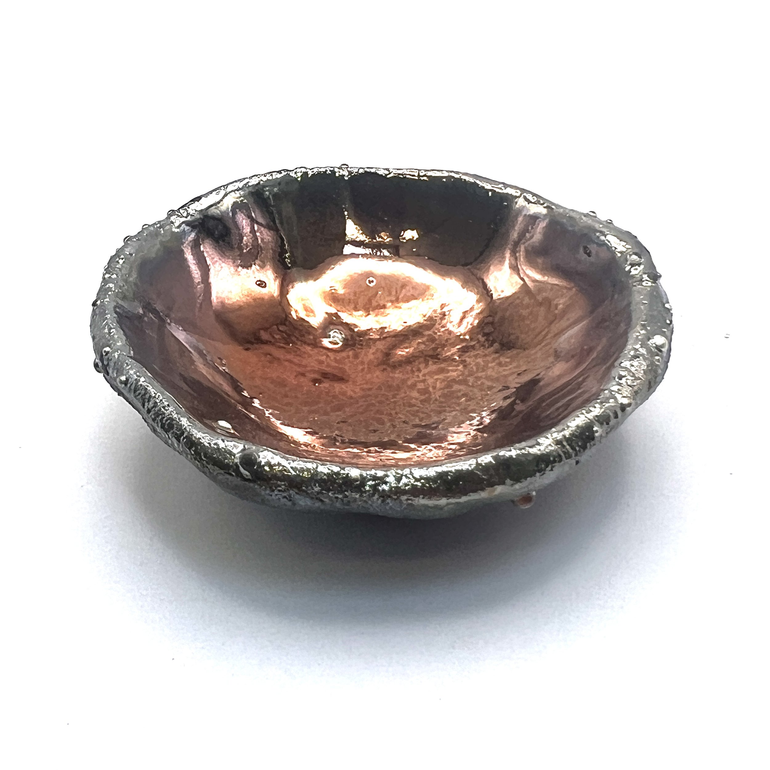 Raku Mini Bowl Handmade Pottery Pinch Pot by MAKUstudio MAKU raku