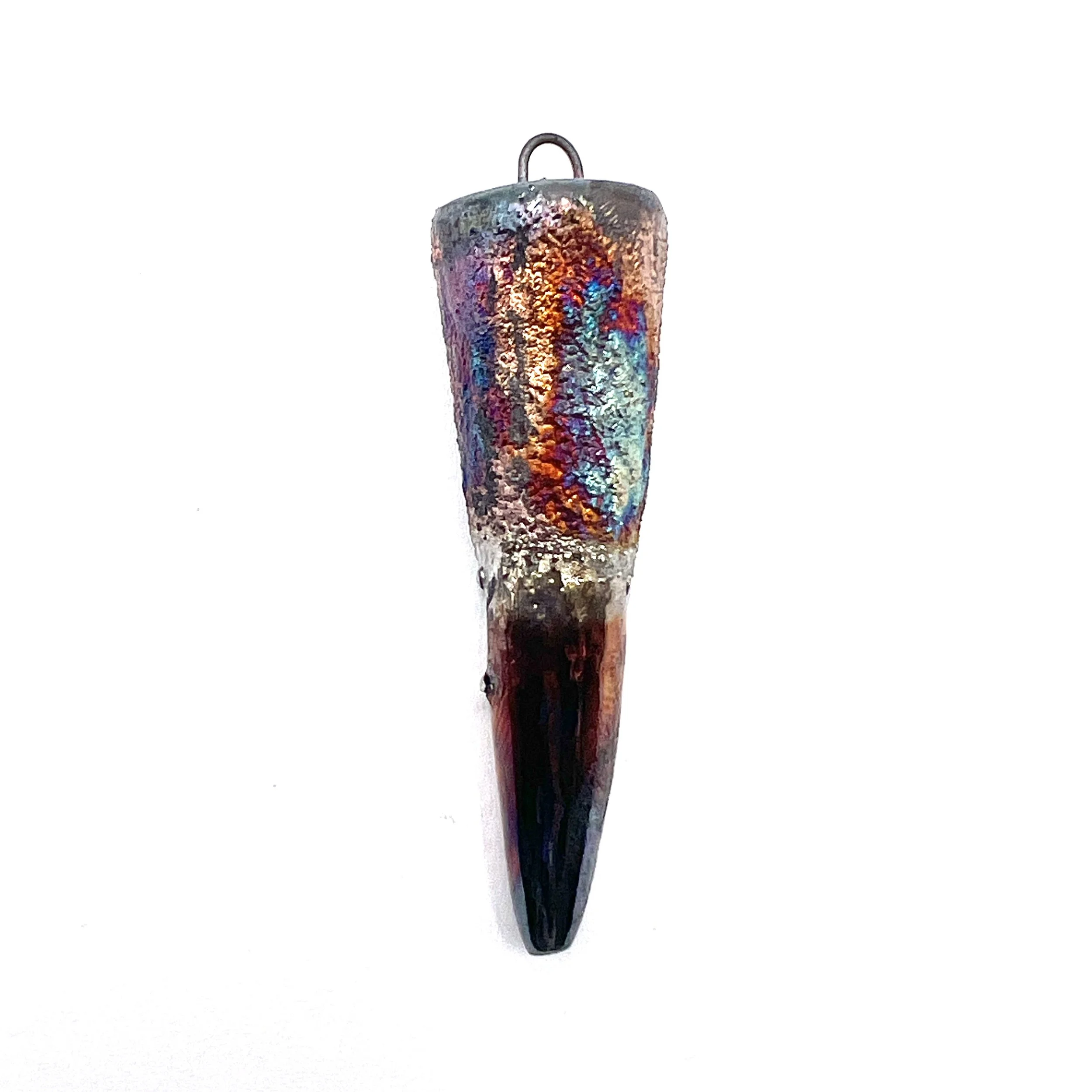 Raku Spike Pendant Ceramic Pottery Jewelry Supply Handmade by MAKUstudio MAKU raku