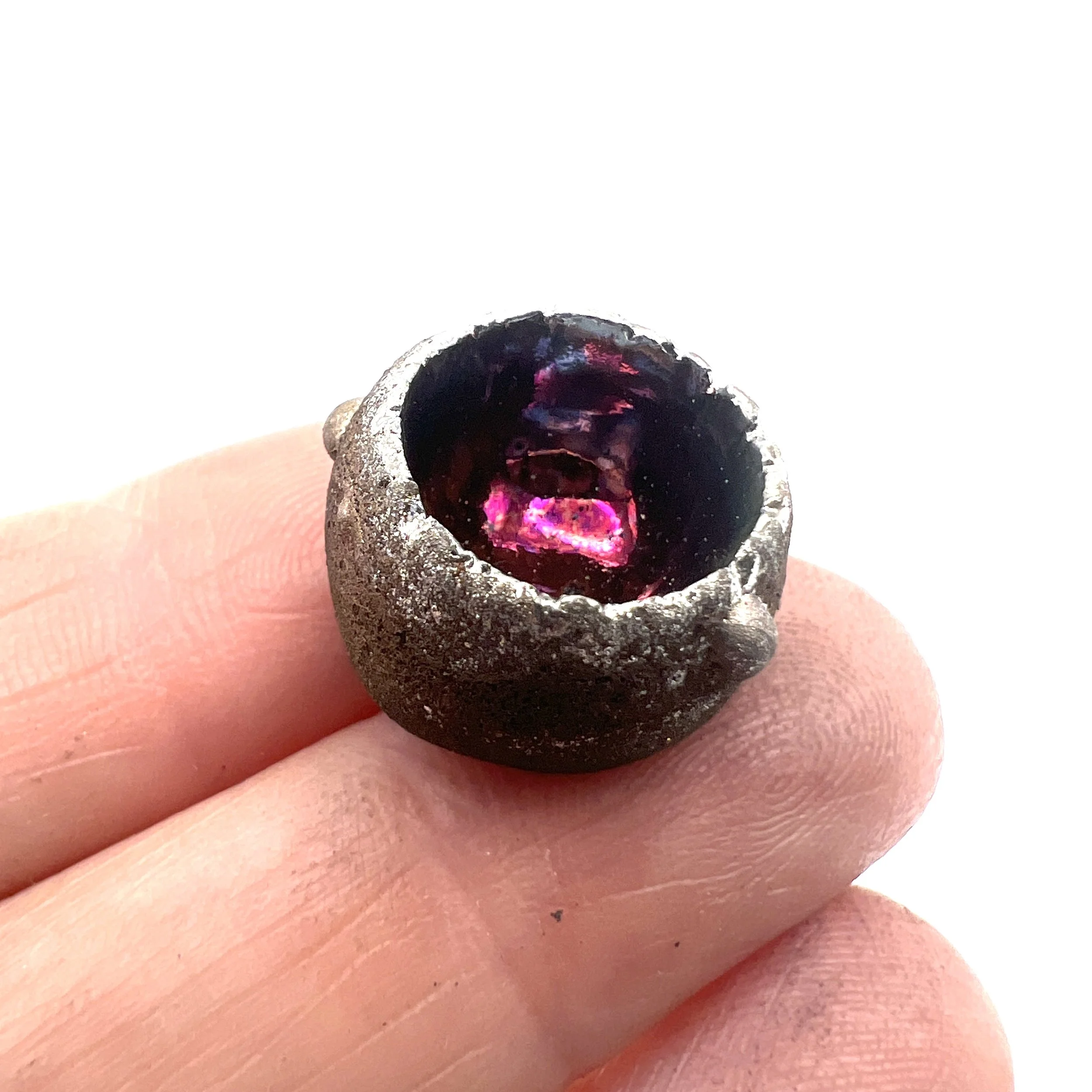 Pod Raku Cabochon Jewelry Supply Handmade by MAKUstudio MAKU raku