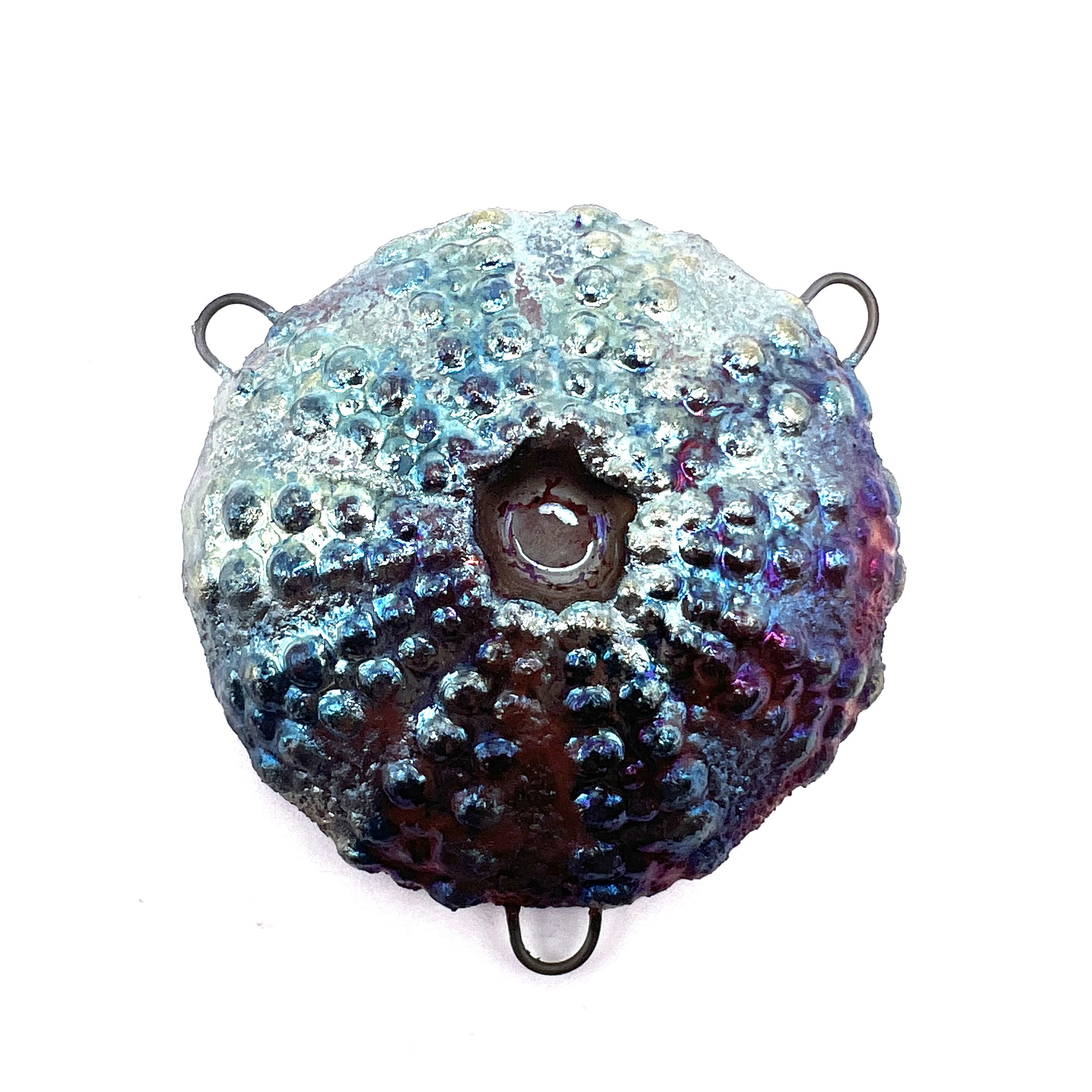 Sea Urchin Connector Pendant MAKU raku Jewelry Supplies MAKUstudio