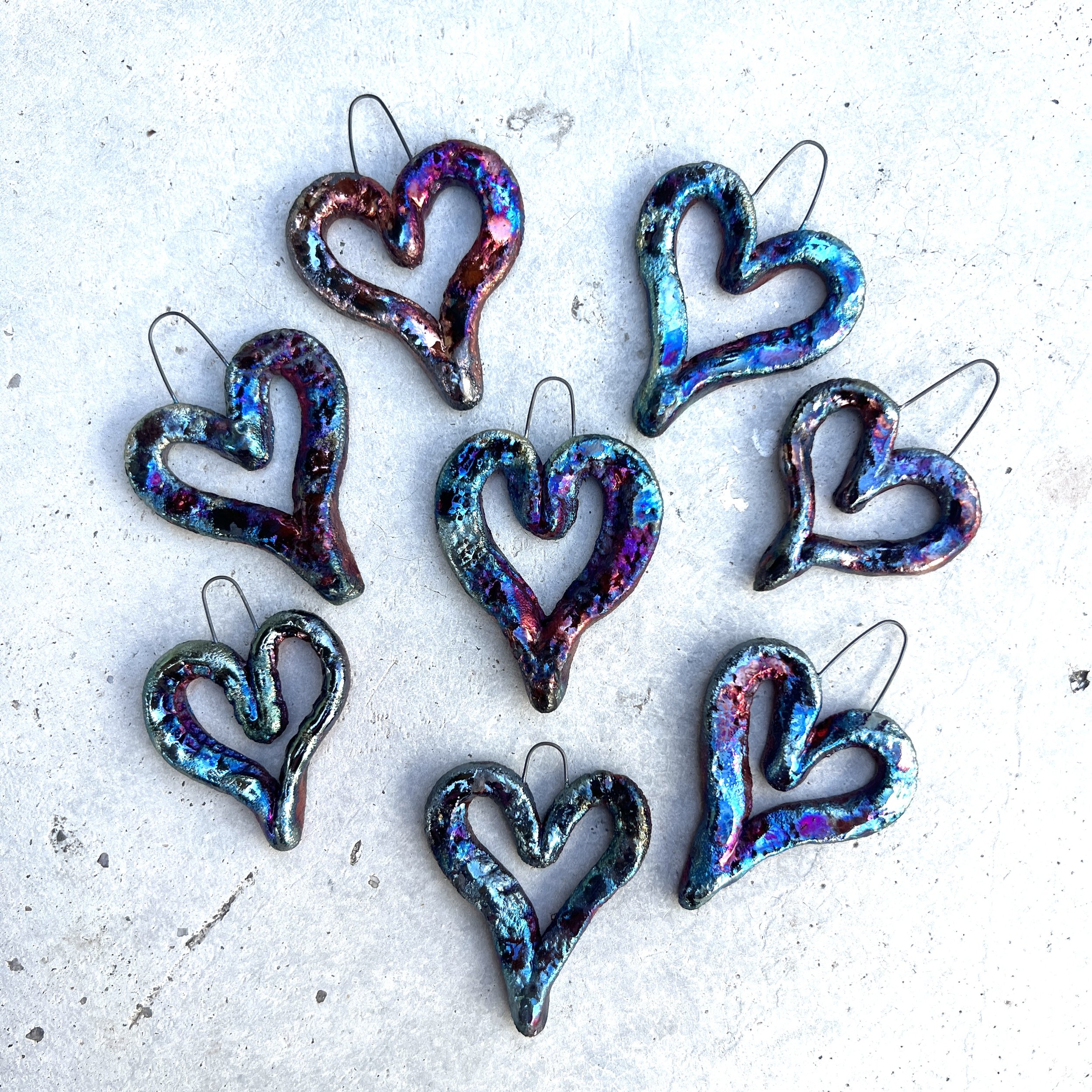 Special Price! Open Heart Raku Pendant Ceramic Jewelry Supply Handmade by MAKUstudio MAKU raku