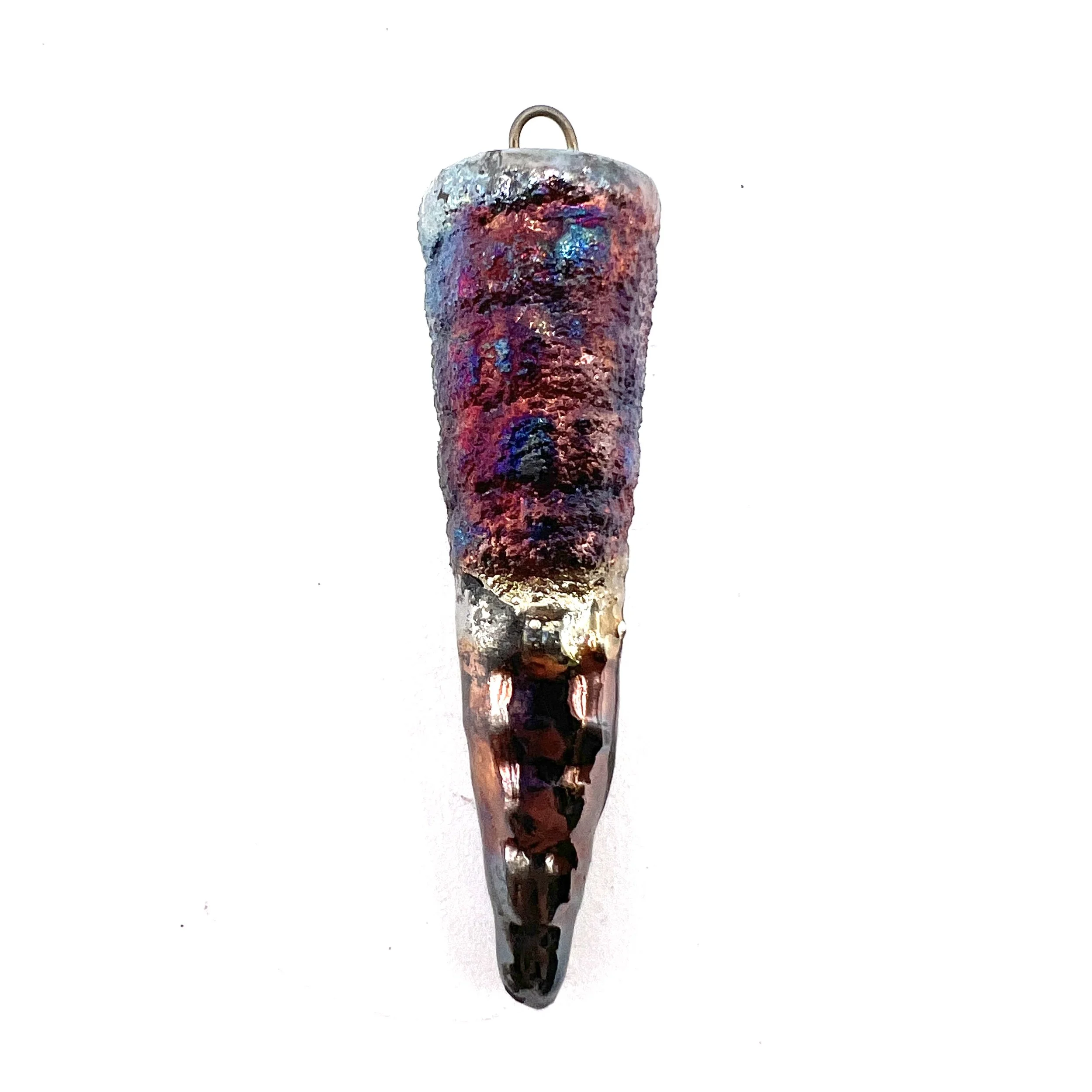 Raku Spike Pendant Ceramic Pottery Jewelry Supply Handmade by MAKUstudio MAKU raku