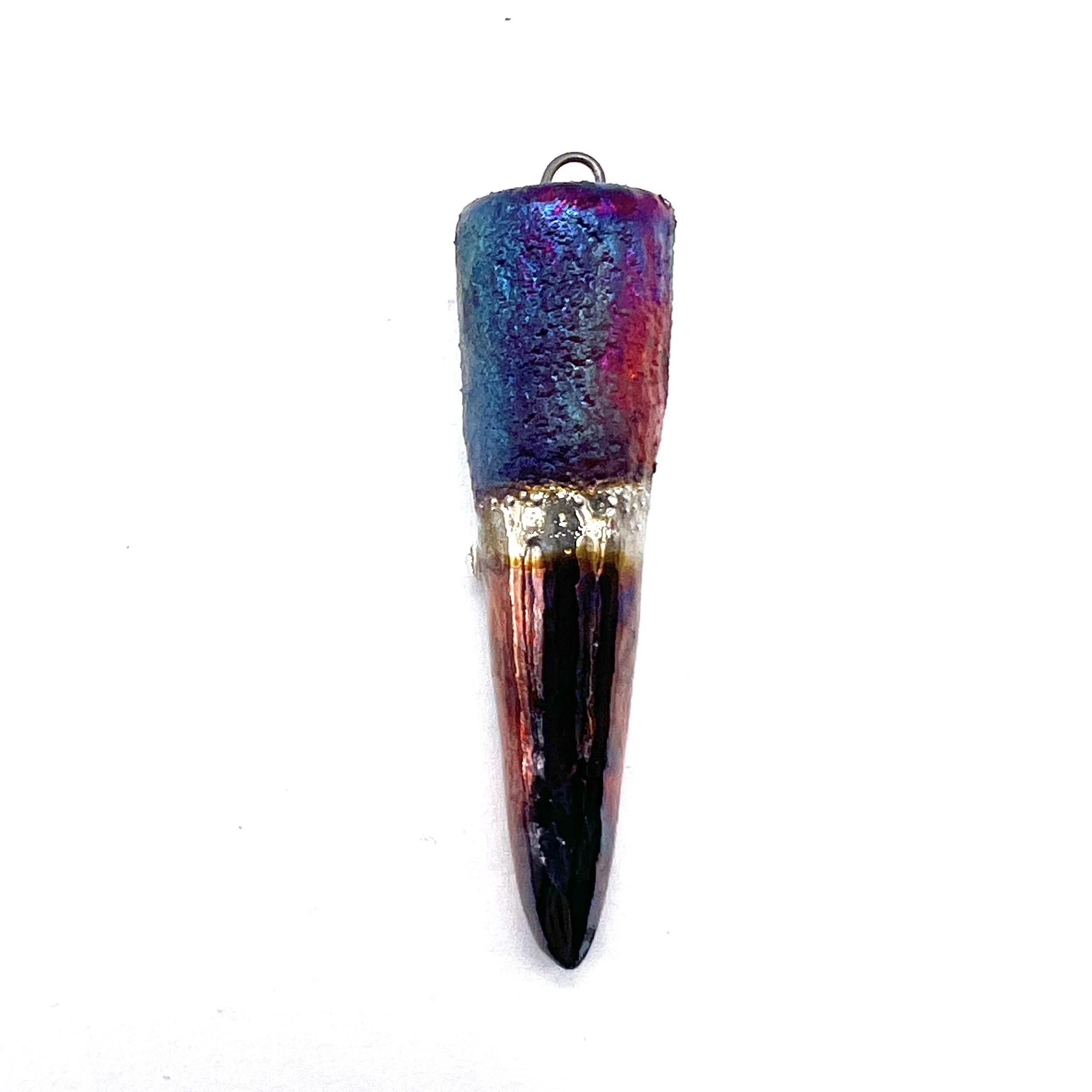 Raku Spike Pendant Ceramic Pottery Jewelry Supply Handmade by MAKUstudio MAKU raku