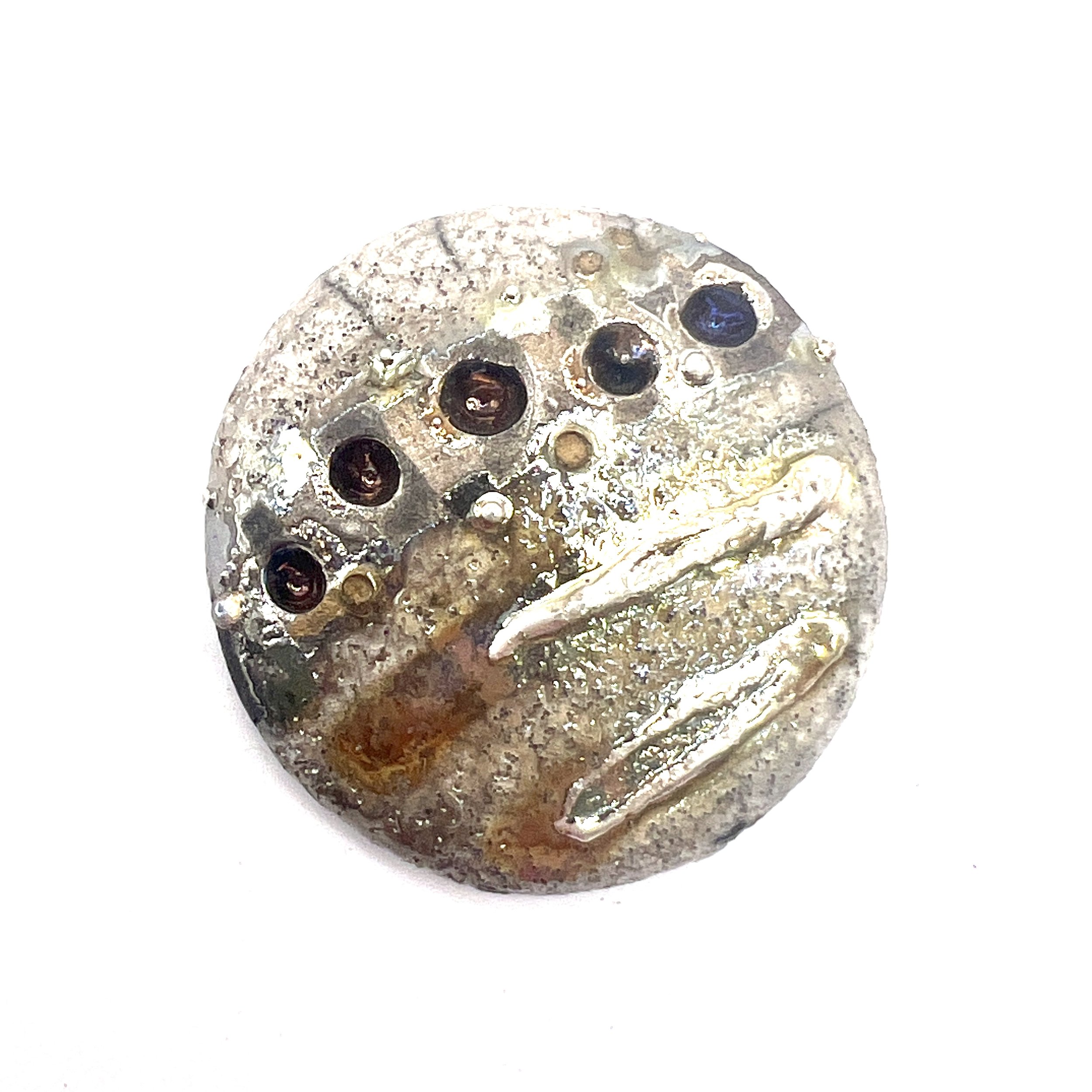 Raku Cabochon Jewelry Supply Handmade by MAKUstudio MAKU raku