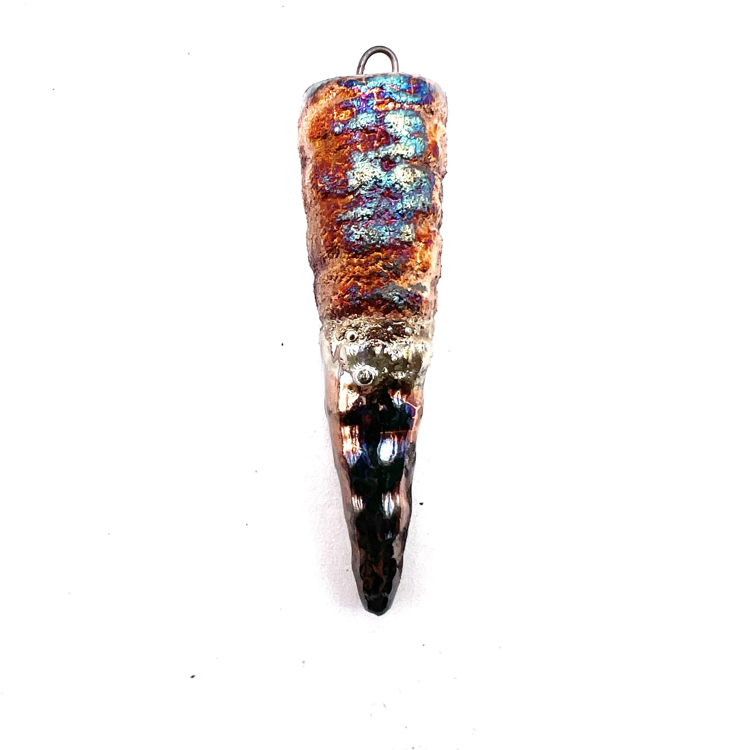 Raku Spike Pendant Ceramic Pottery Jewelry Supply Handmade by MAKUstudio MAKU raku