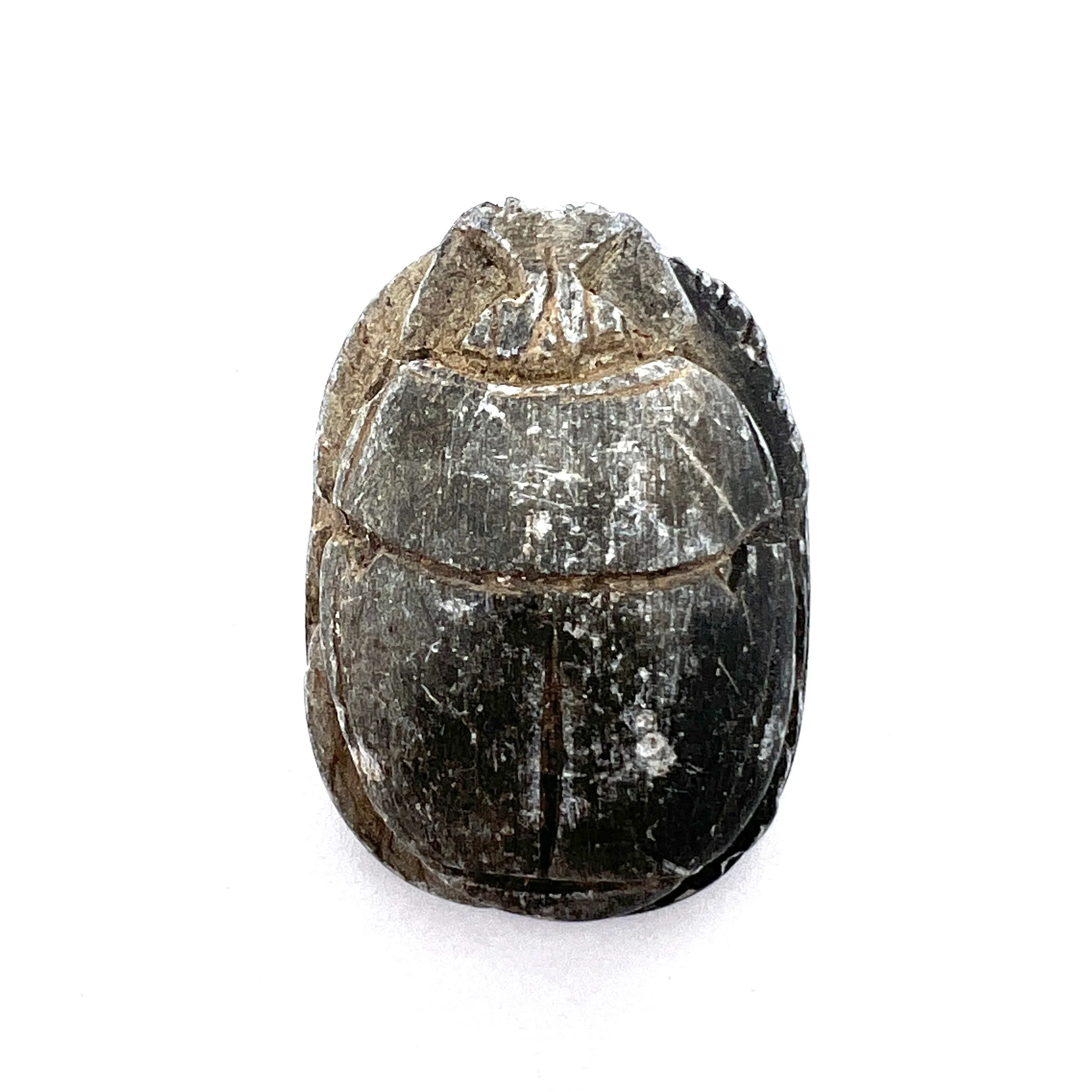 Stone Egyptian Scarab Bead Large with Vertical Hole Jewelry Supplies MAKUstudio MAKU raku