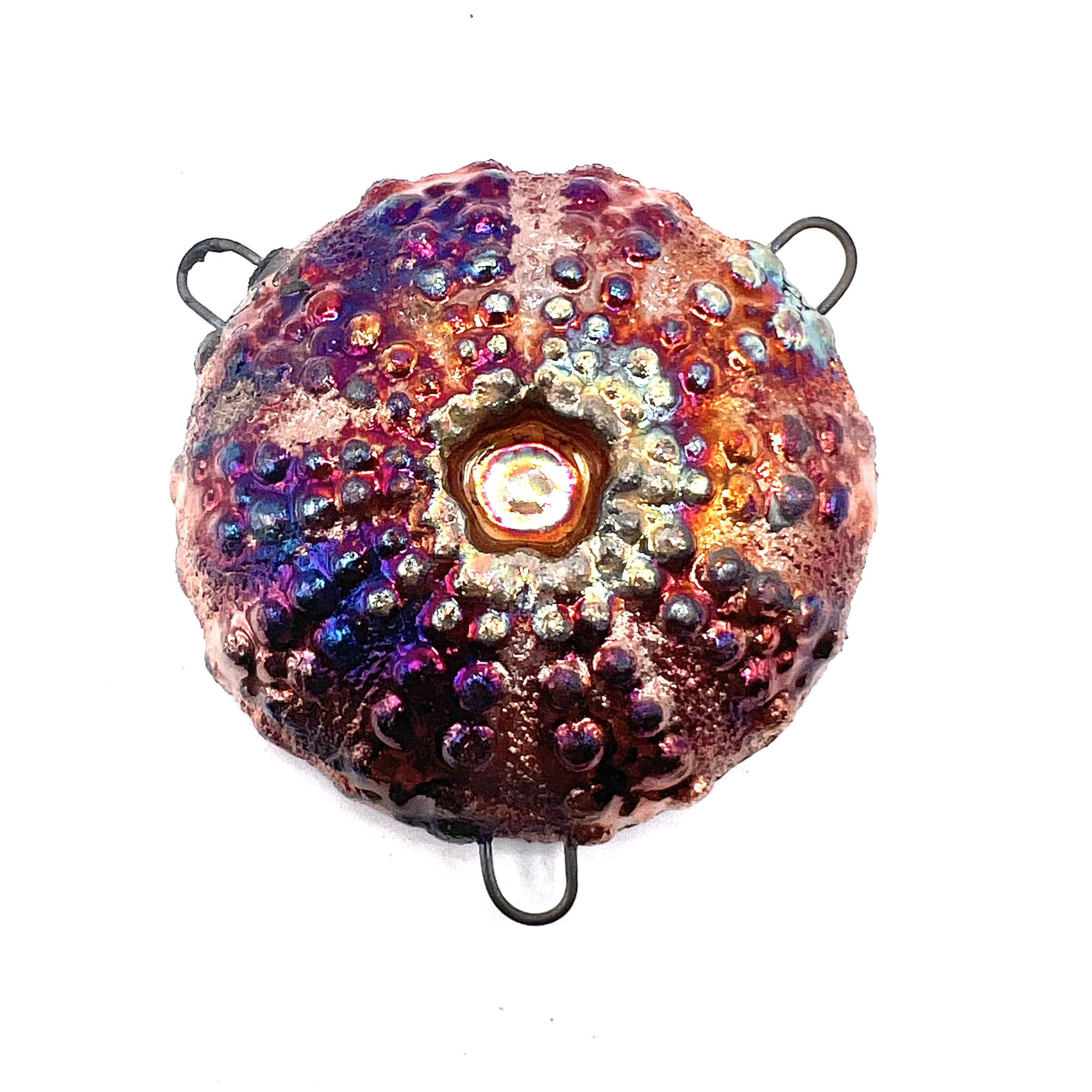 Sea Urchin Connector Pendant MAKU raku Jewelry Supplies MAKUstudio