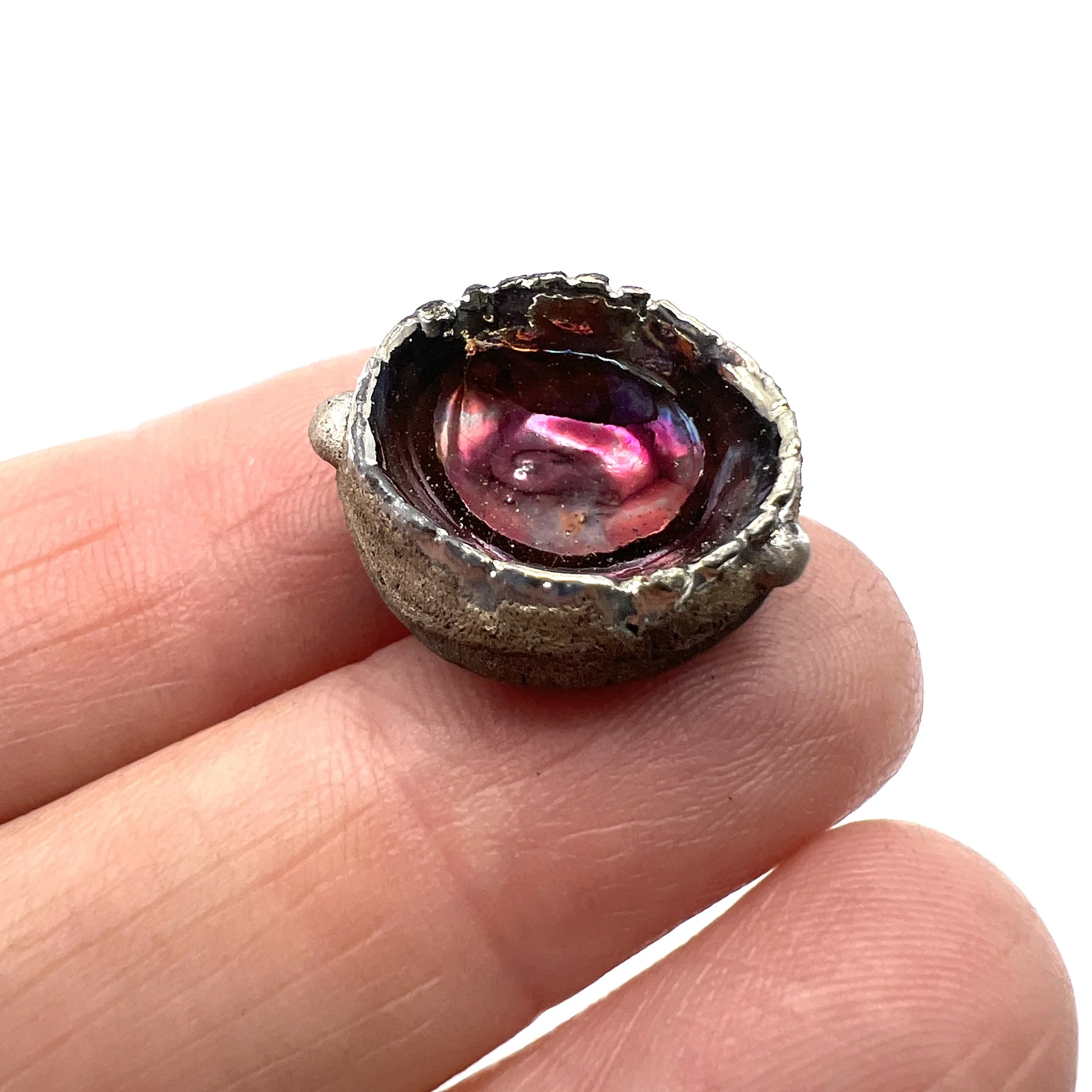 Pod Raku Cabochon Jewelry Supply Handmade by MAKUstudio MAKU raku