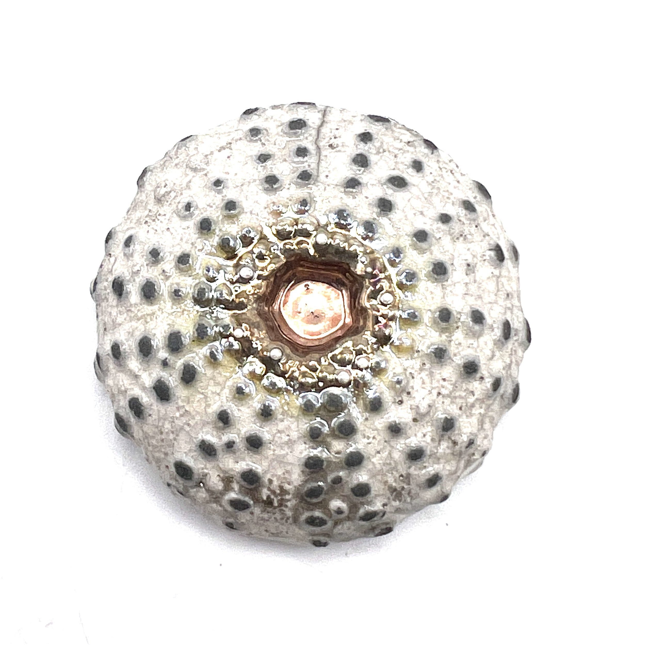Sea Urchin Raku Ceramic Pottery Cabochon Jewelry Supply Handmade by MAKUstudio MAKU raku