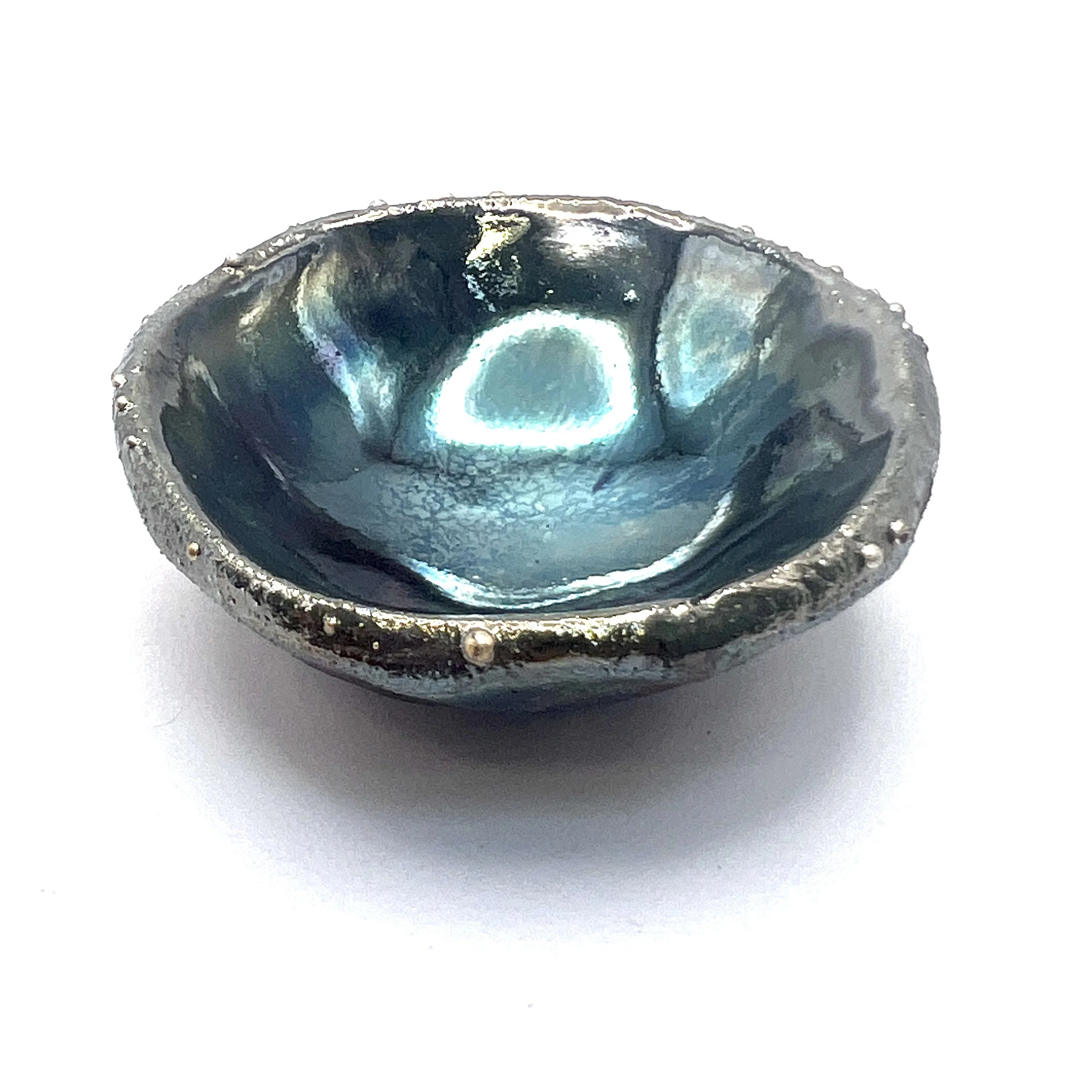 Raku Mini Bowl Handmade Pottery Pinch Pot by MAKUstudio MAKU raku
