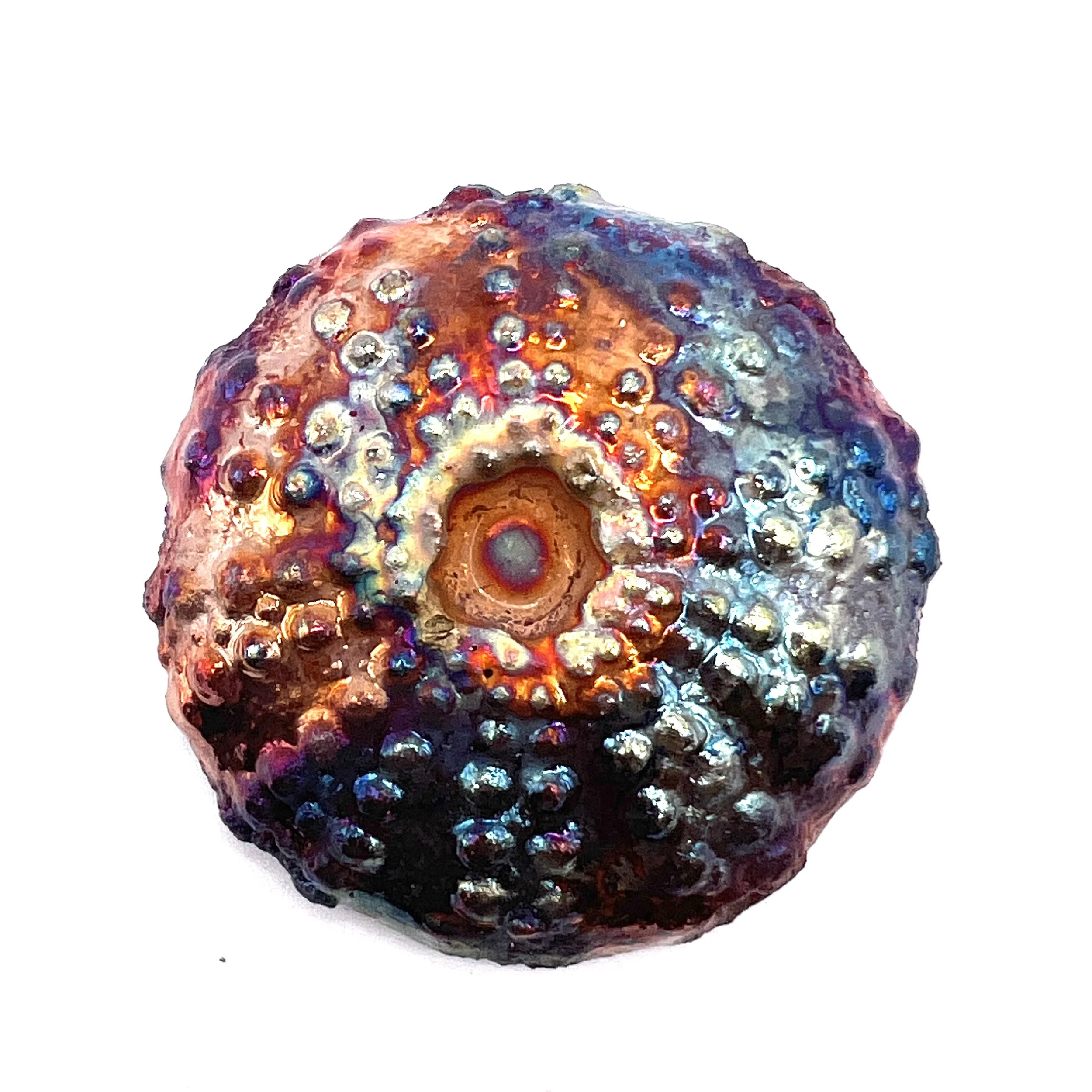 Sea Urchin Cabochon MAKU raku Jewelry Supplies Handmade MAKUstudio