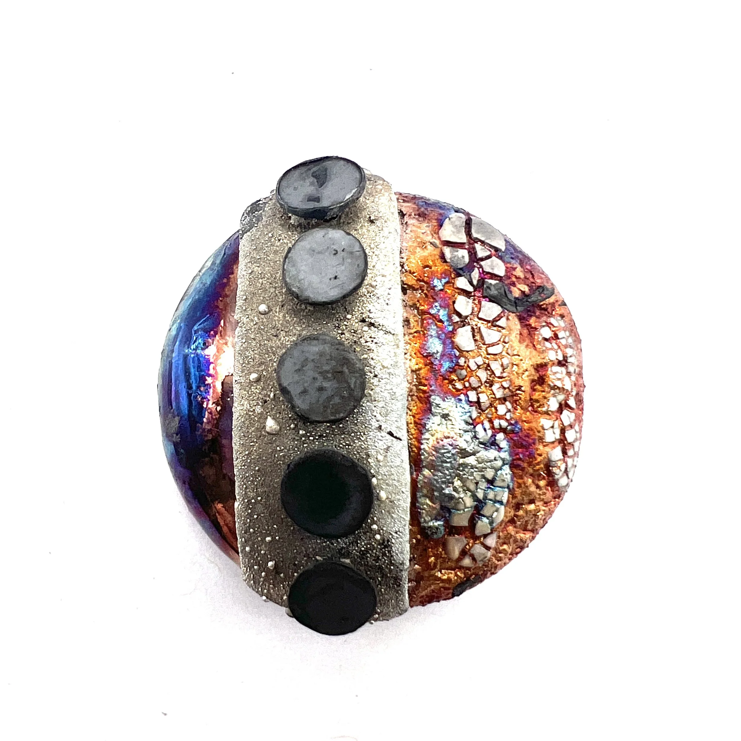 Raku Cabochon Jewelry Supply Handmade by MAKUstudio MAKU raku