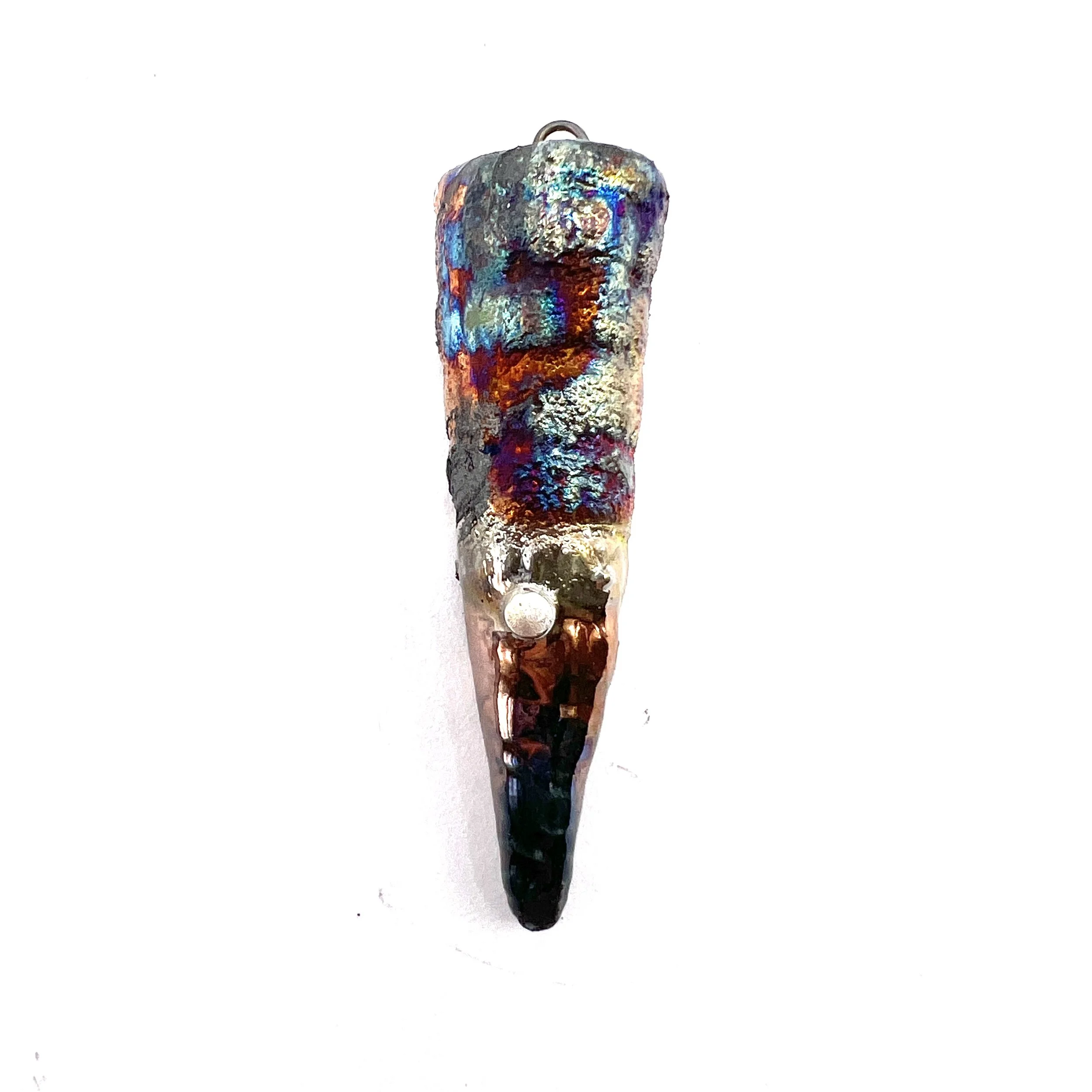 Raku Spike Pendant Ceramic Pottery Jewelry Supply Handmade by MAKUstudio MAKU raku