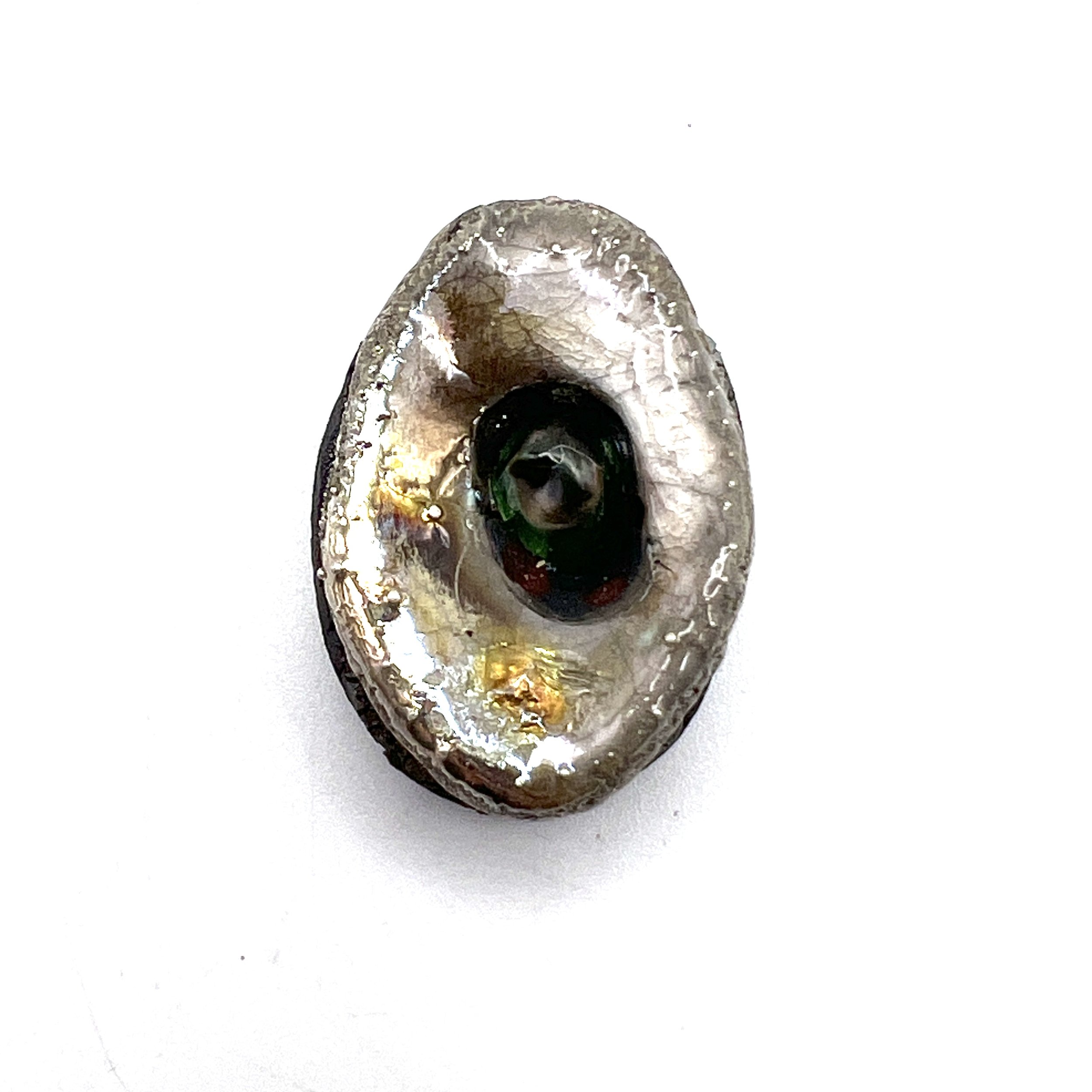 Raku Cabochon Ceramic Pottery Jewelry Supply Handmade by MAKUstudio MAKU raku