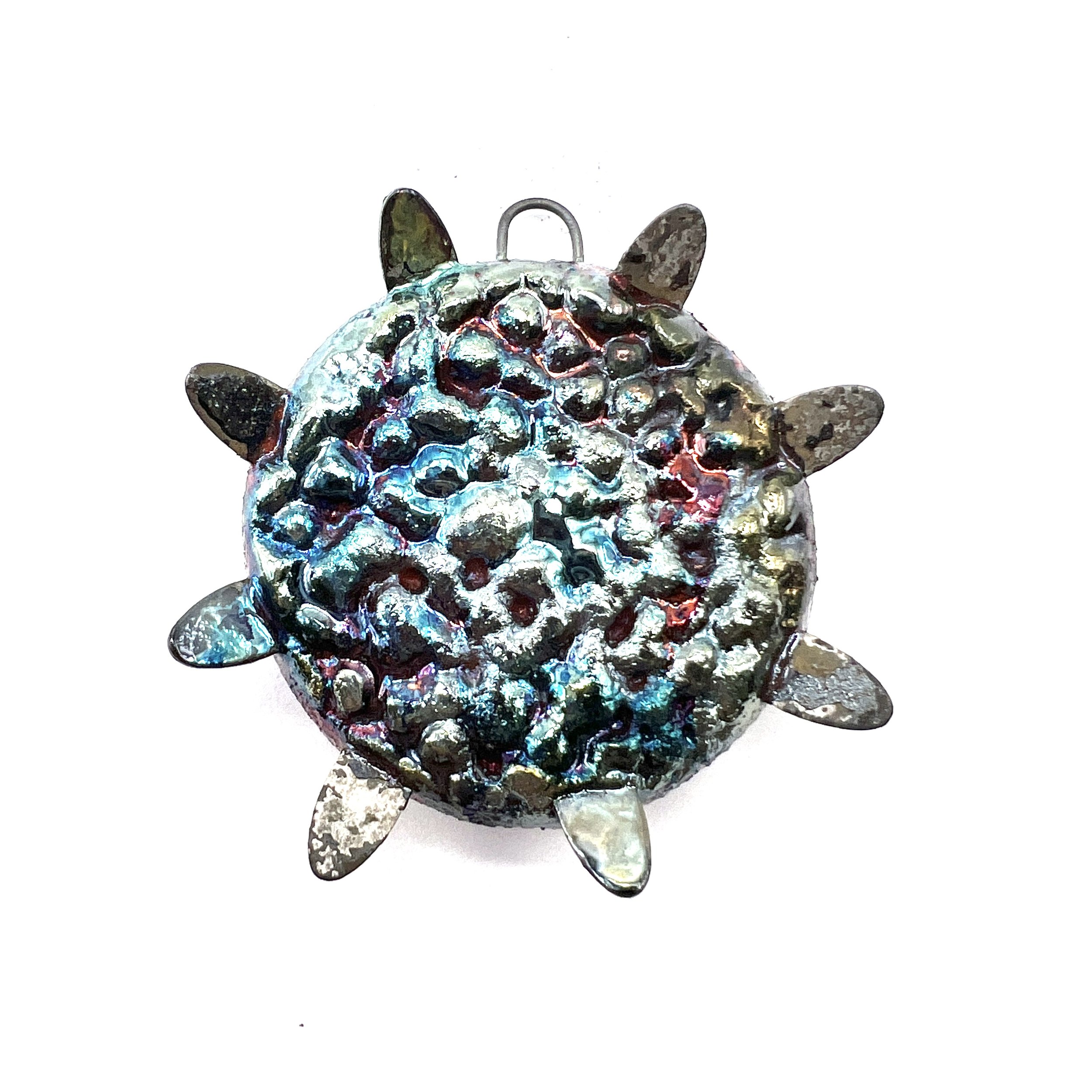 Sun Raku Ceramic Pendant Raku Jewelry Supply Handmade by  MAKUstudio MAKU raku