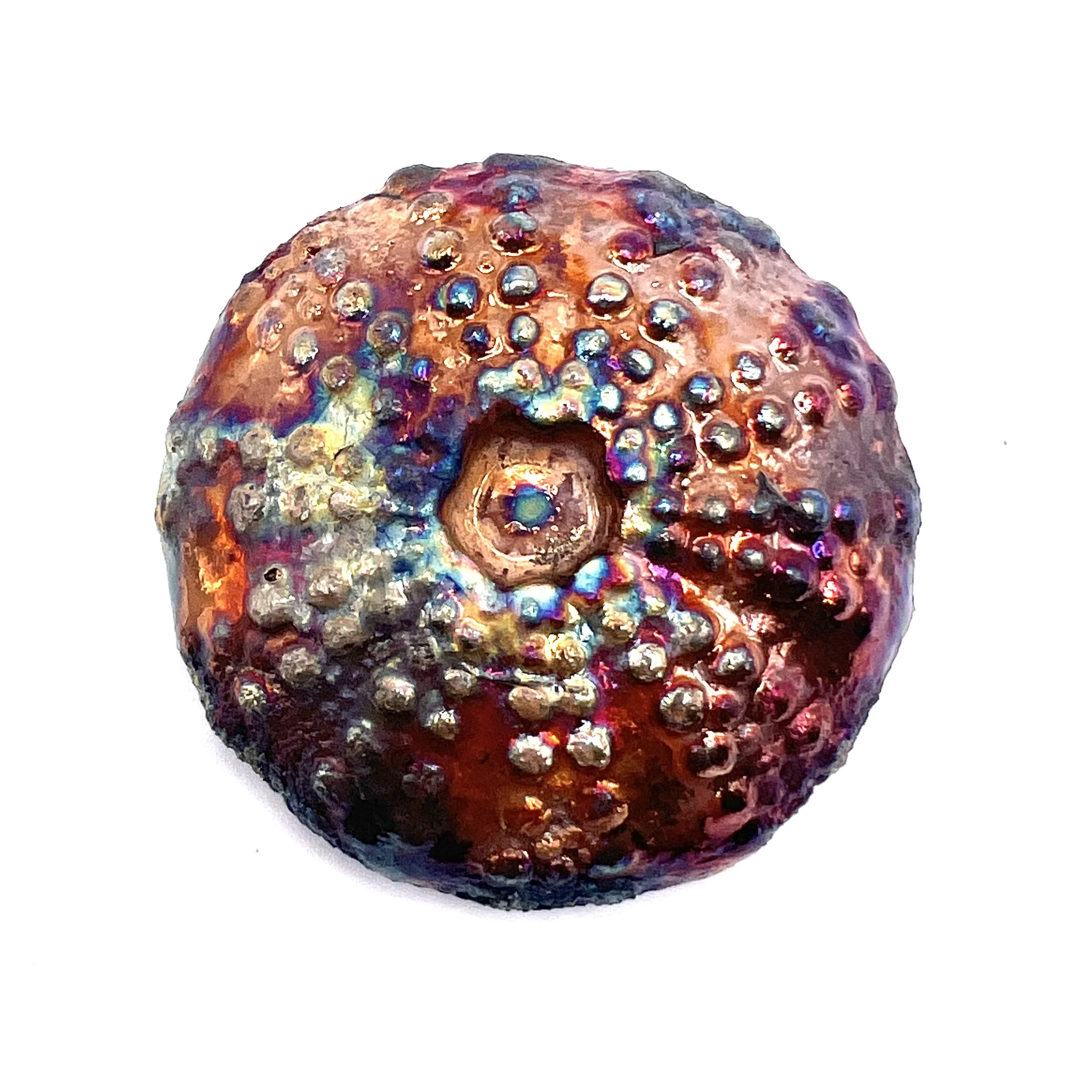 Sea Urchin Cabochon MAKU raku Jewelry Supplies Handmade MAKUstudio