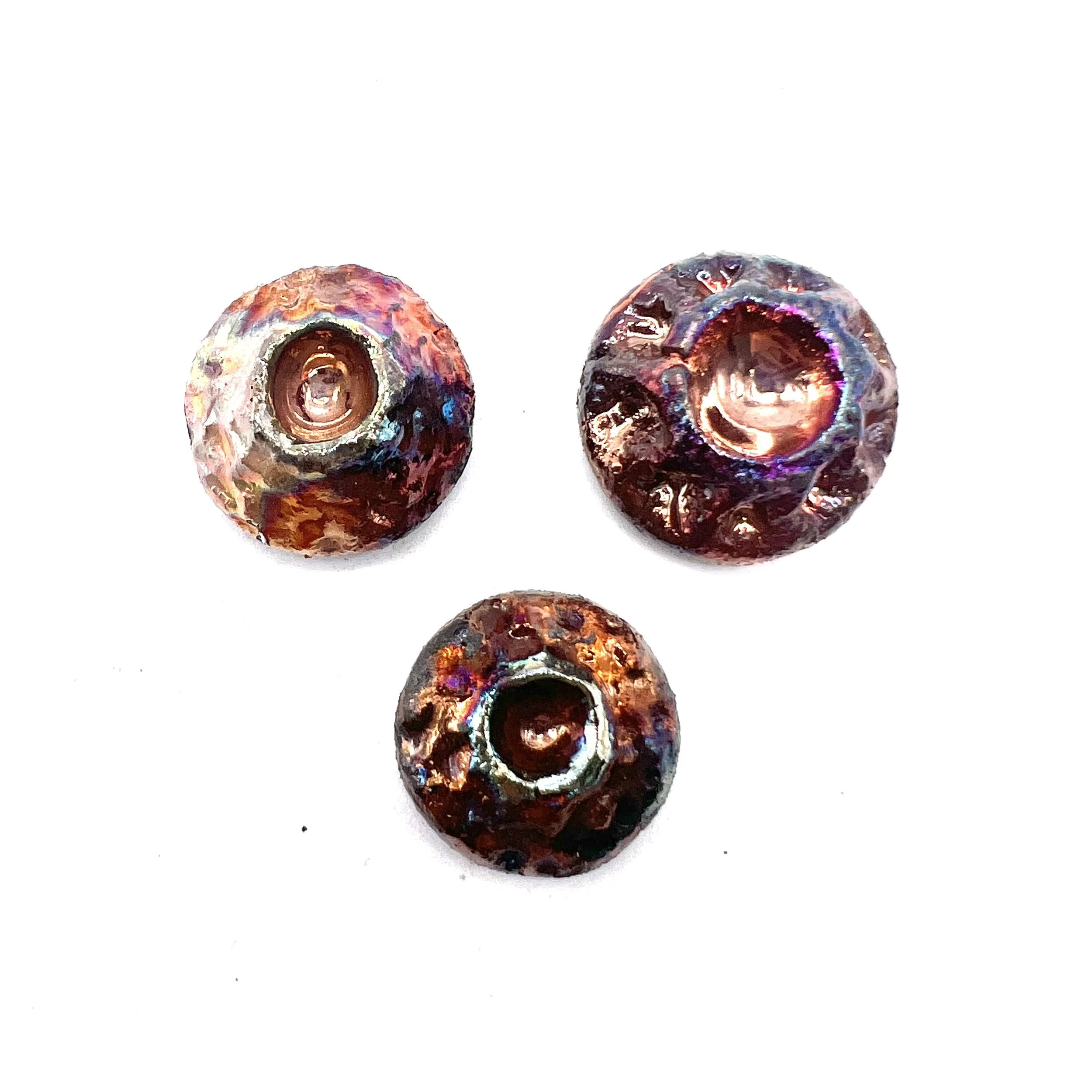 Set of 3 Raku Jewelry Supply Handmade by MAKUstudio MAKU raku