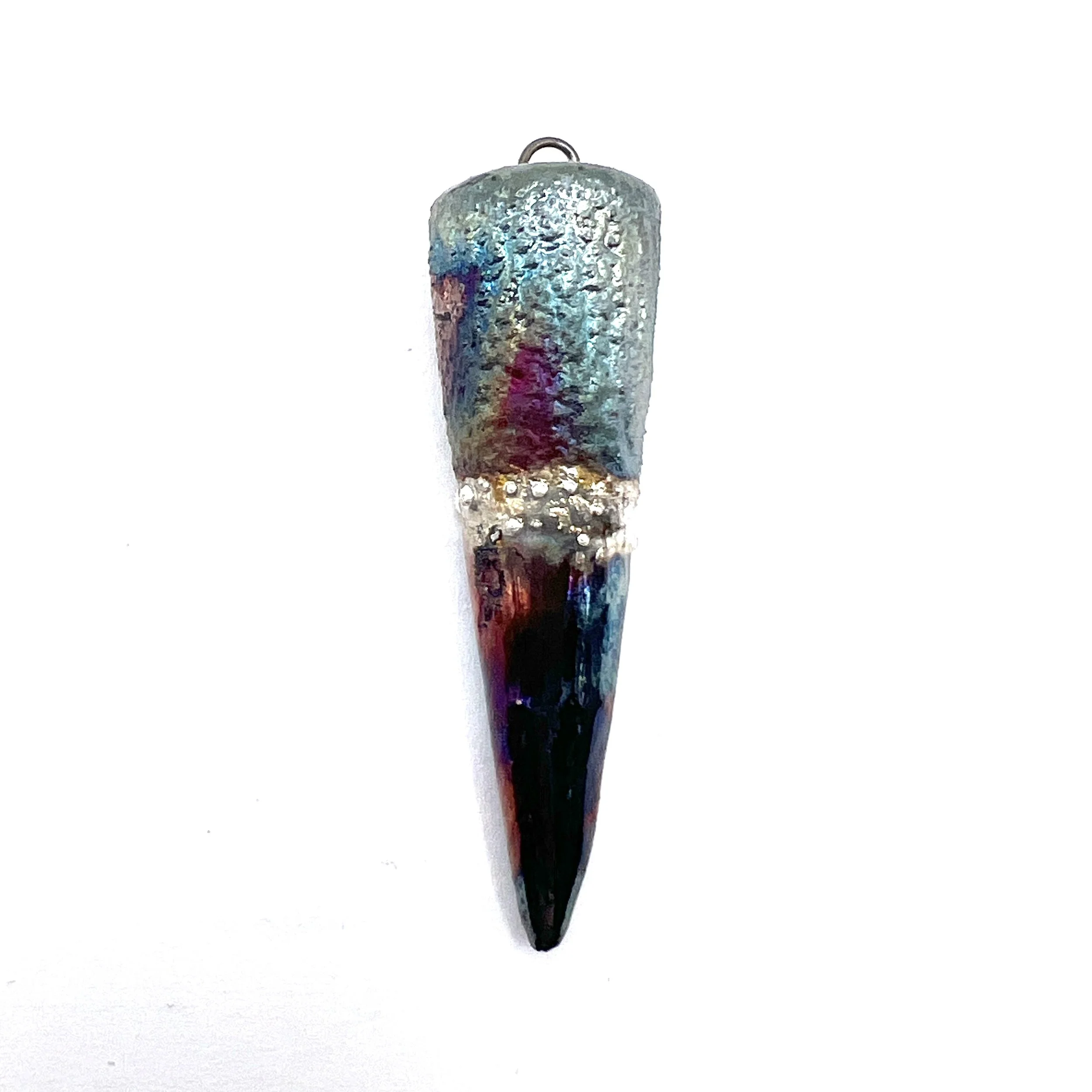 Raku Spike Pendant Ceramic Pottery Jewelry Supply Handmade by MAKUstudio MAKU raku