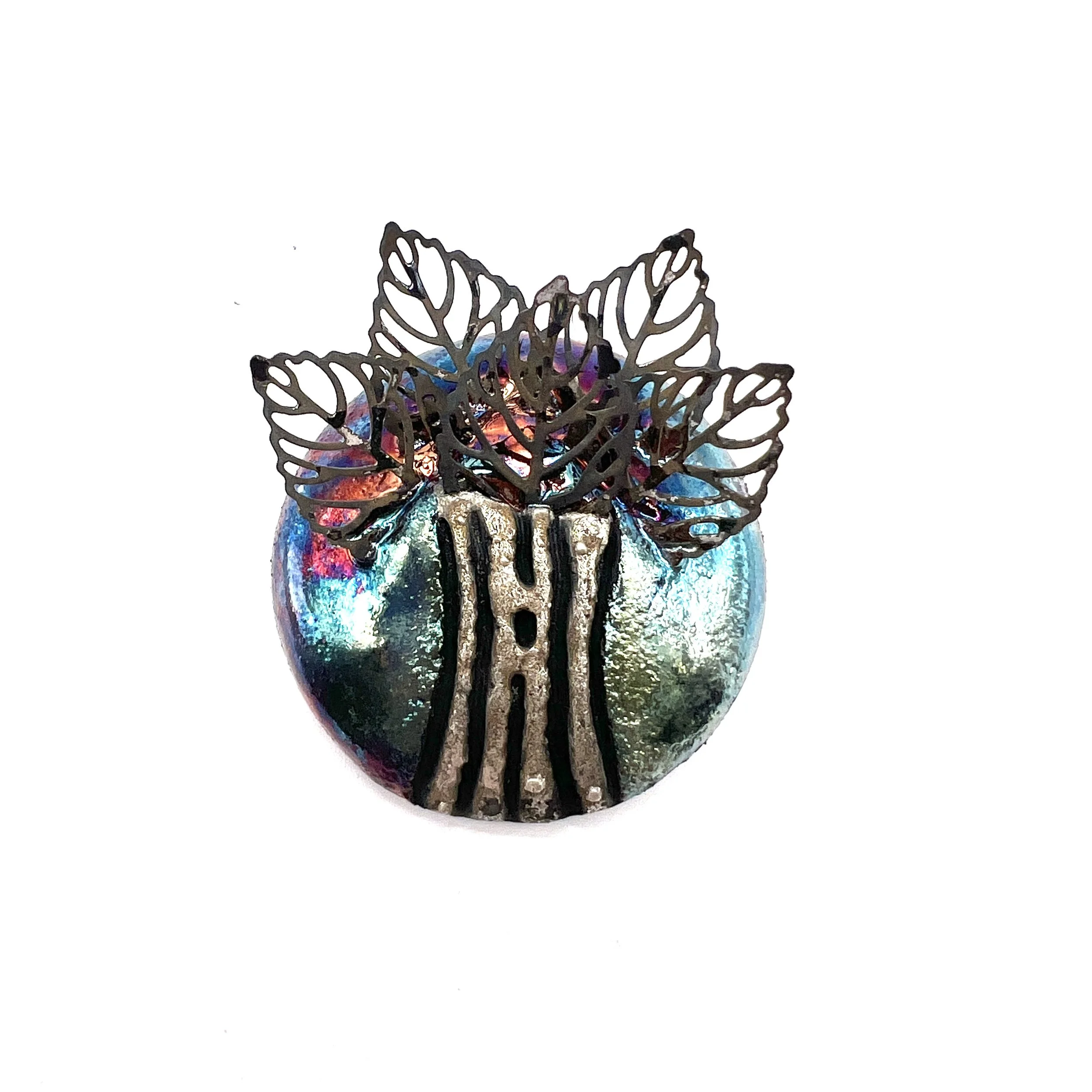 Raku Tree Cabochon Jewelry Supply Handmade by MAKUstudio MAKU raku