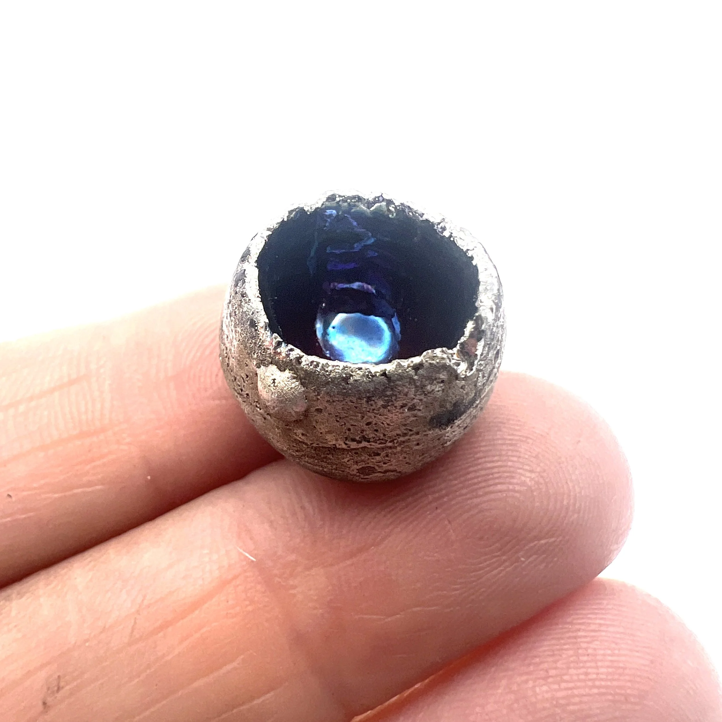 Pod Raku Cabochon Jewelry Supply Handmade by MAKUstudio MAKU raku