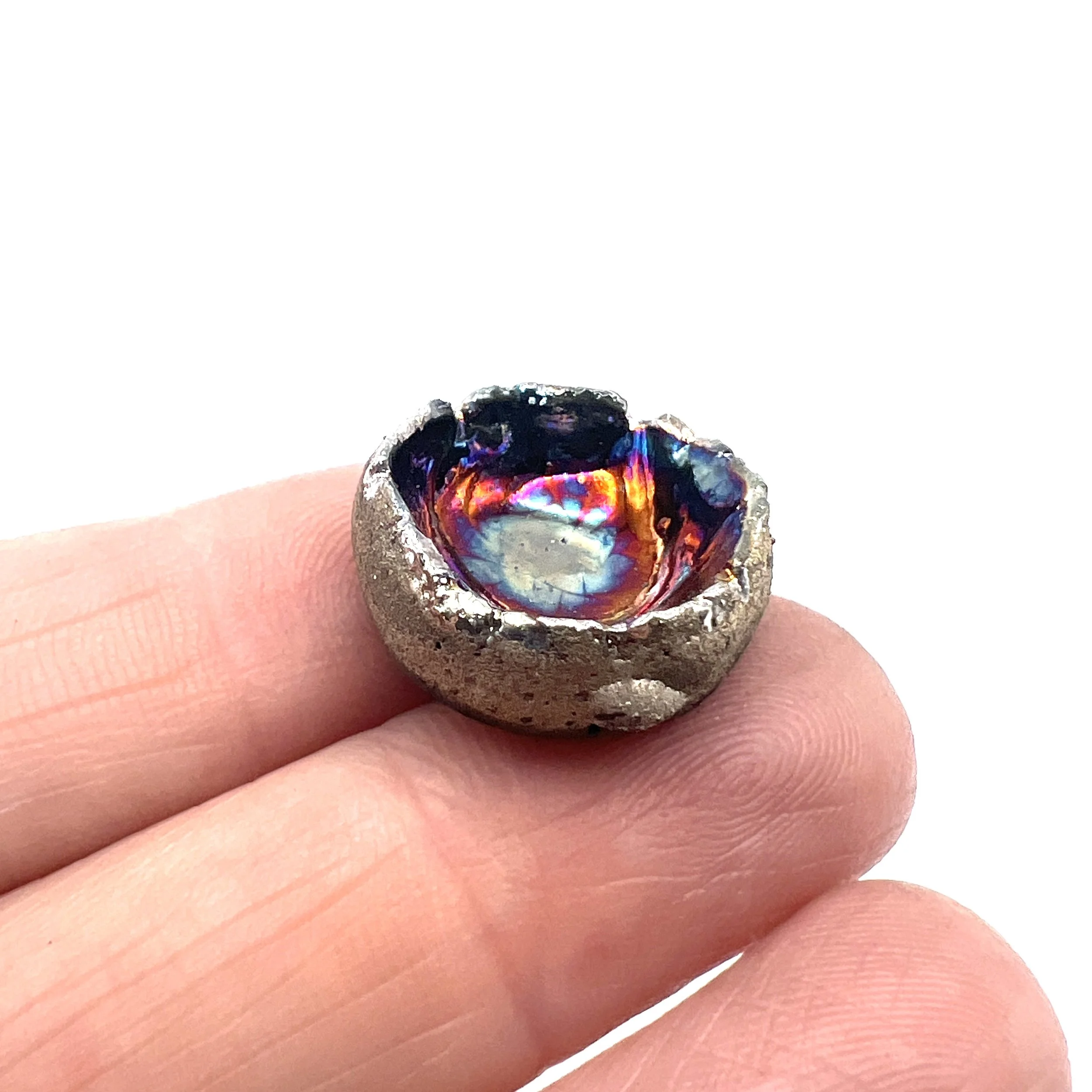 Pod Raku Cabochon Jewelry Supply Handmade by MAKUstudio MAKU raku