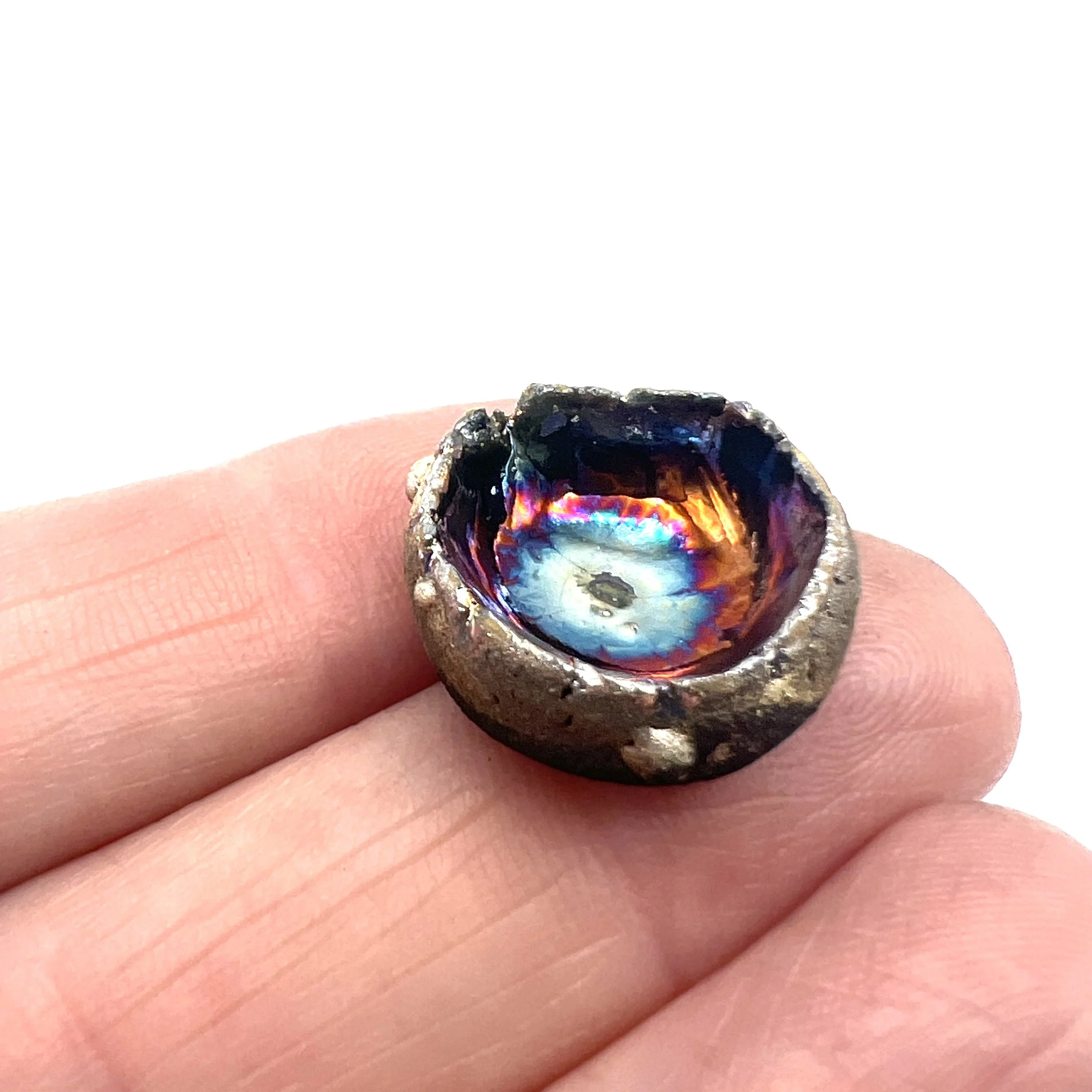 Pod Raku Cabochon Jewelry Supply Handmade by MAKUstudio MAKU raku