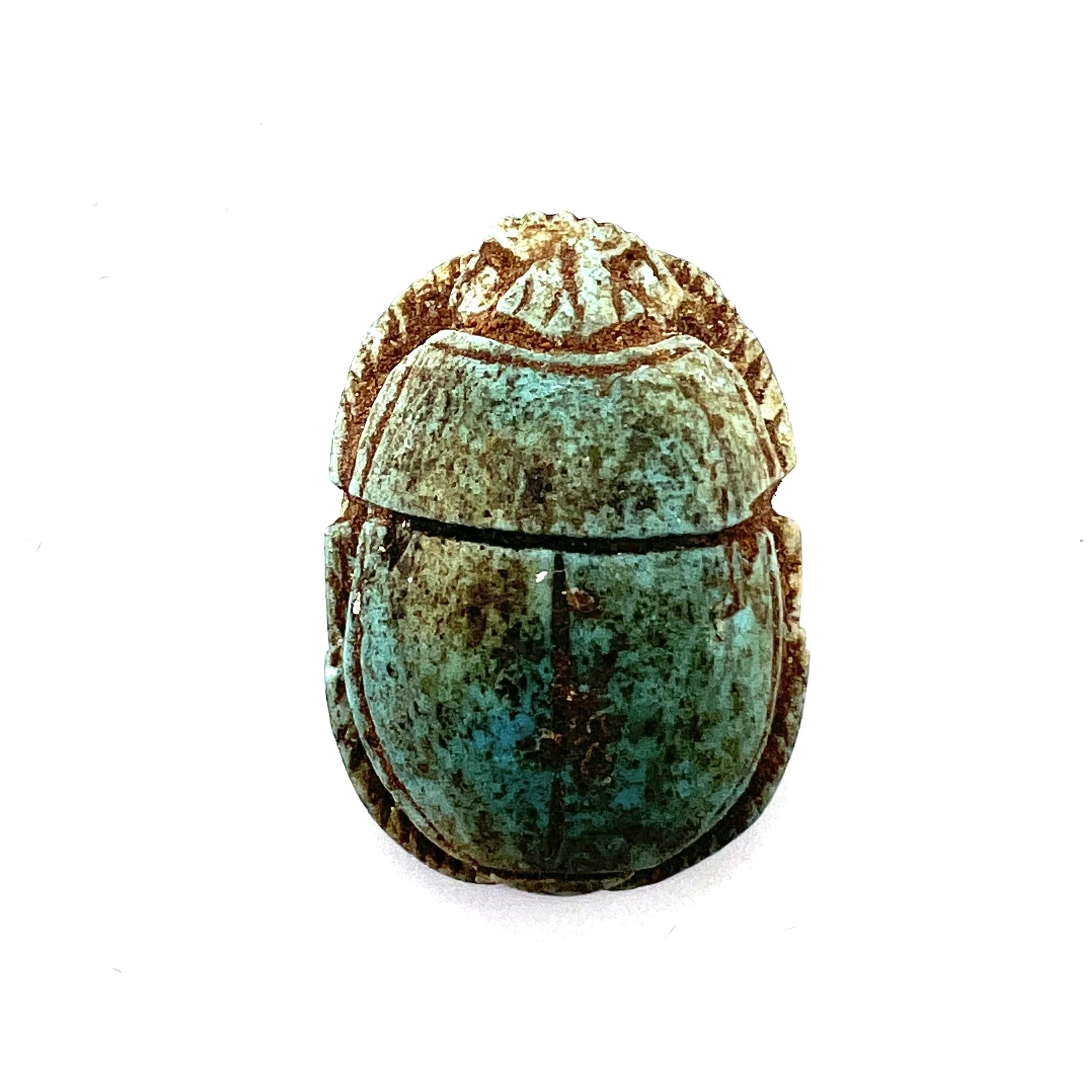 Stone Egyptian Scarab Bead Medium with Vertical Hole Jewelry Supplies MAKUstudio MAKU raku