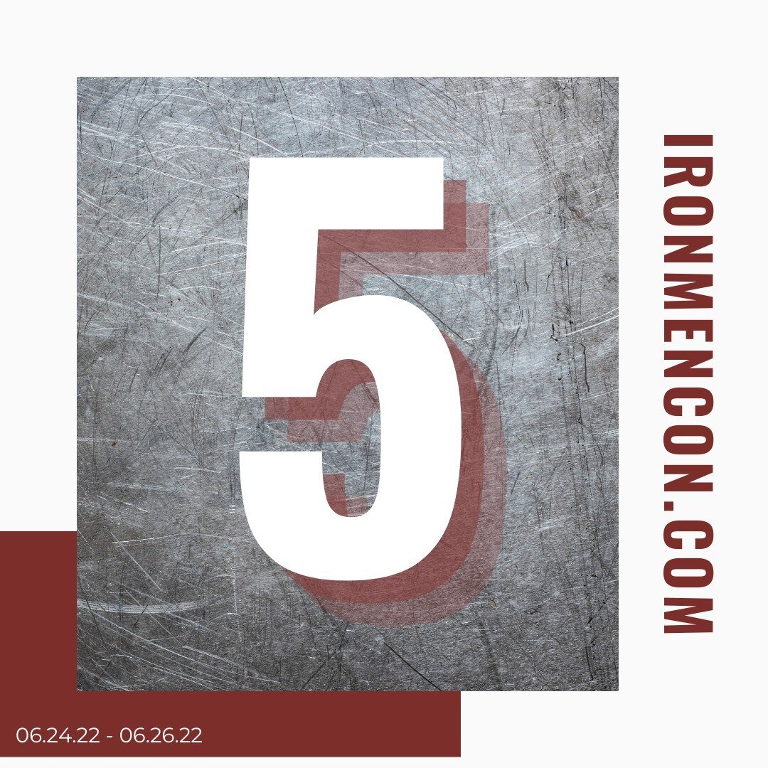 It's F I V E days until Iron Men Con:

&bull; Community 
&bull; Worship
&bull; Building Leaders
&bull; You
&bull; Us

#ironmencon2022 is this Friday.
 
Registered at http://ironmencon.com

#ironmencon #ironmencon2022 #browardcounty #thecomeback #coop