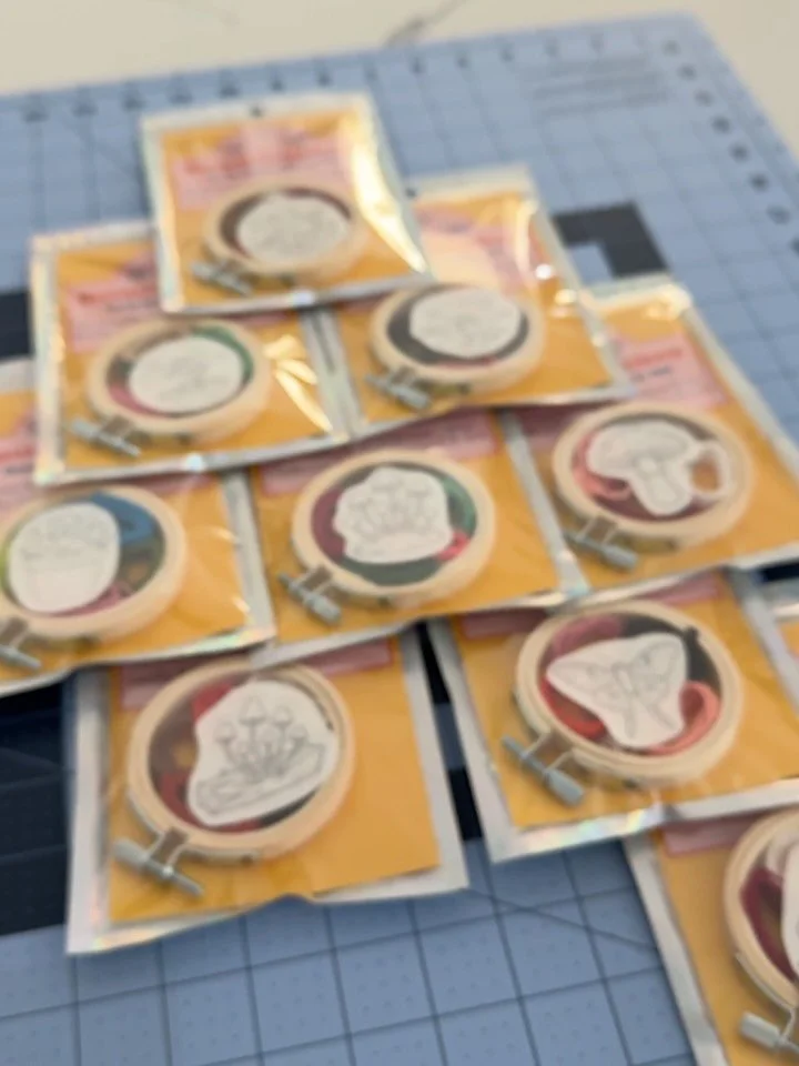 So 👏Many👏Choices👏for your small stitching lyfe. You can find these starting on Nov 8th inside the @artdropvending machine at @luckypielouisville ✨Come see us✨