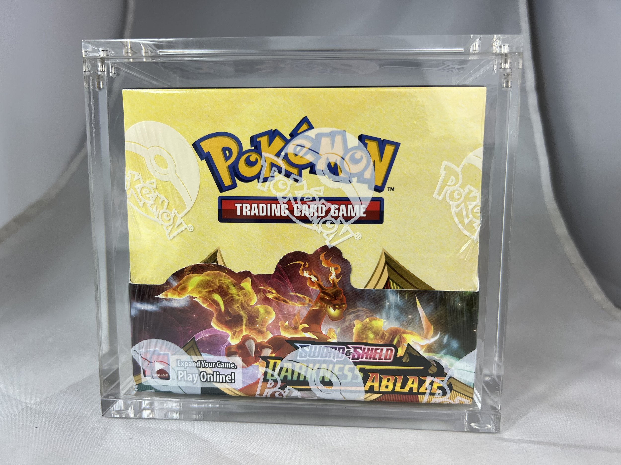 Acrylic Magnetic Case For Sword Shield / Sun Moon Era Pokemon Booster Box / UV Resistant