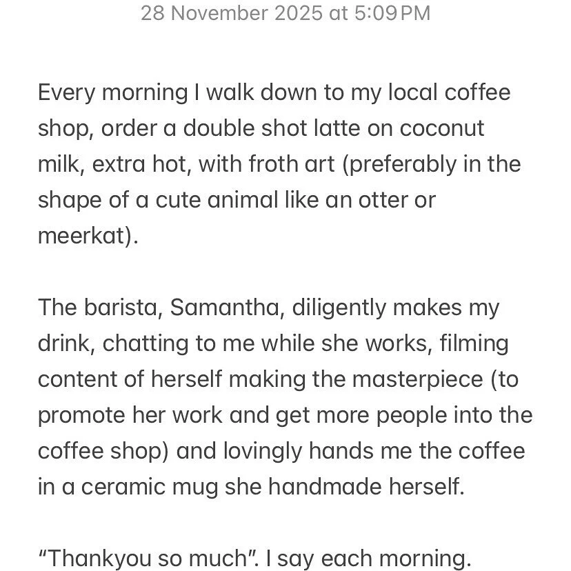 it really has nothing to do with coffee x