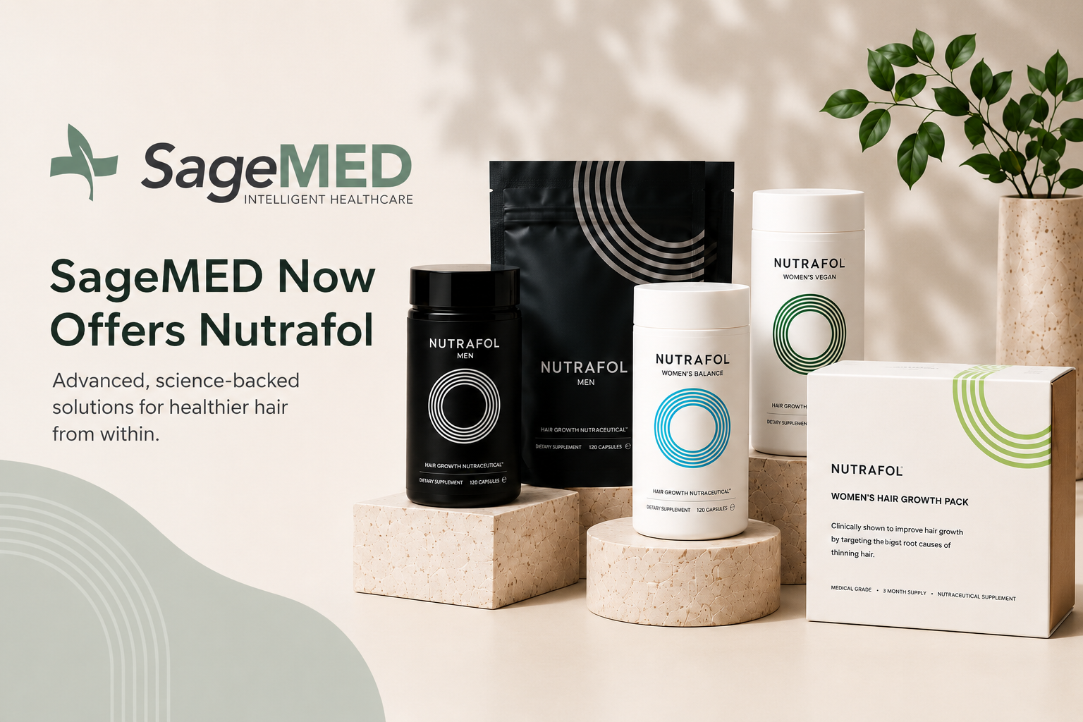 SageMED Now Offers Nutrafol® for Personalized Hair Wellness