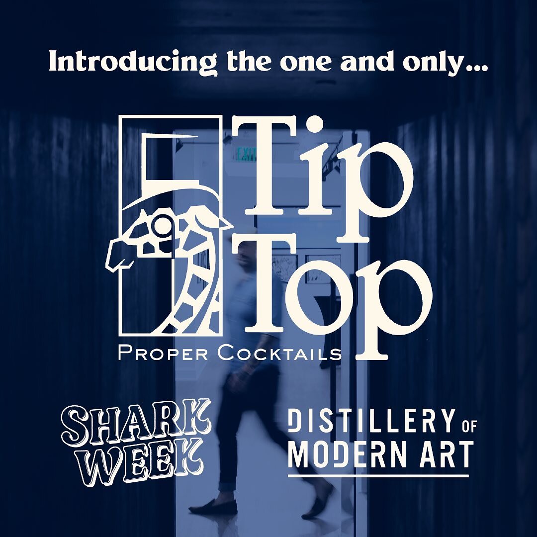 We&rsquo;ve got a last minute addition to our Shark Week lineup on Saturday (7/30). Our buds from @tiptoppropercocktails are going to introduce an exclusive cocktail and a whole lotta class. Secure your tickets (in our bio) soon because you won&rsquo