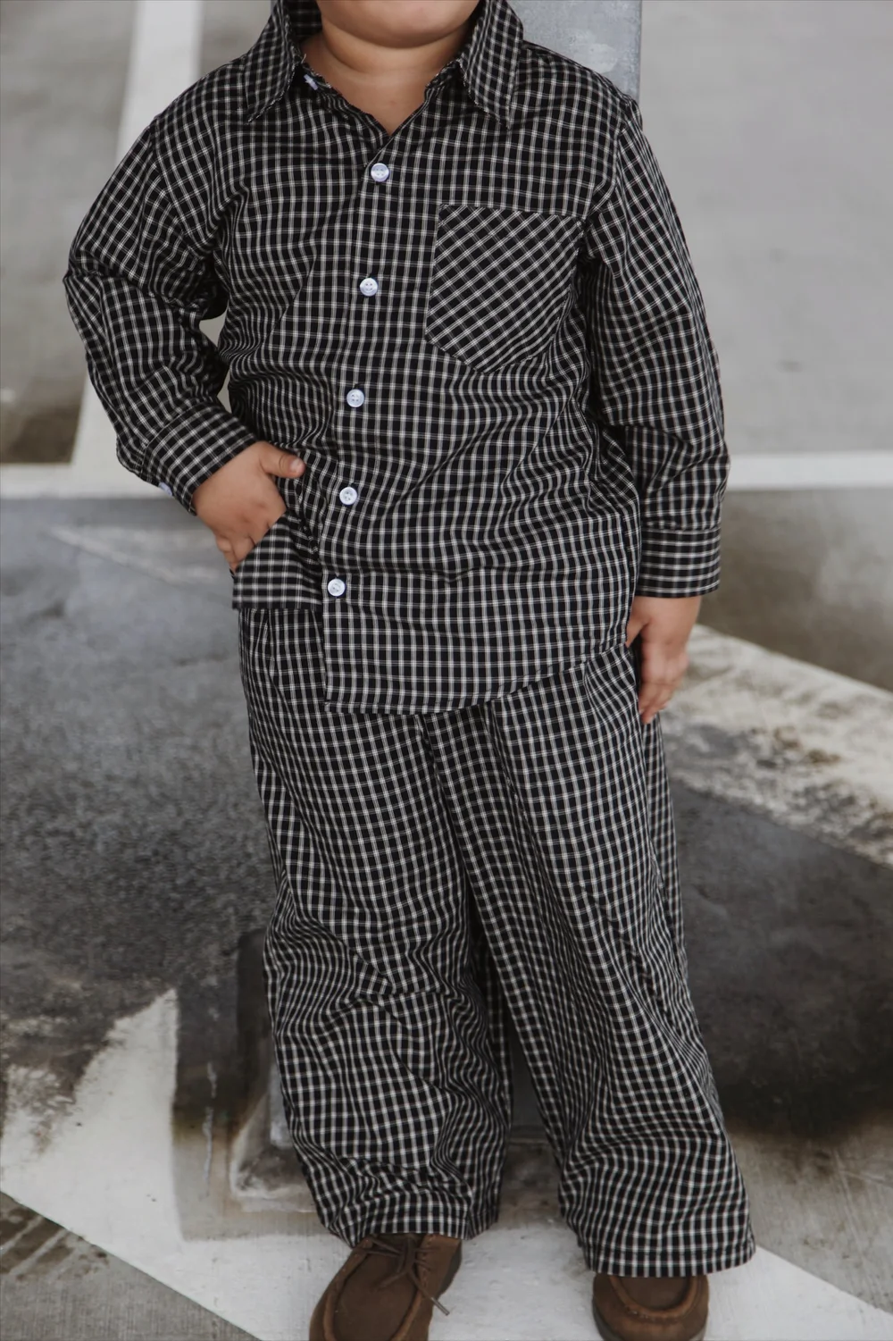 Vintage Check Pants (Onyx) — Ninthe