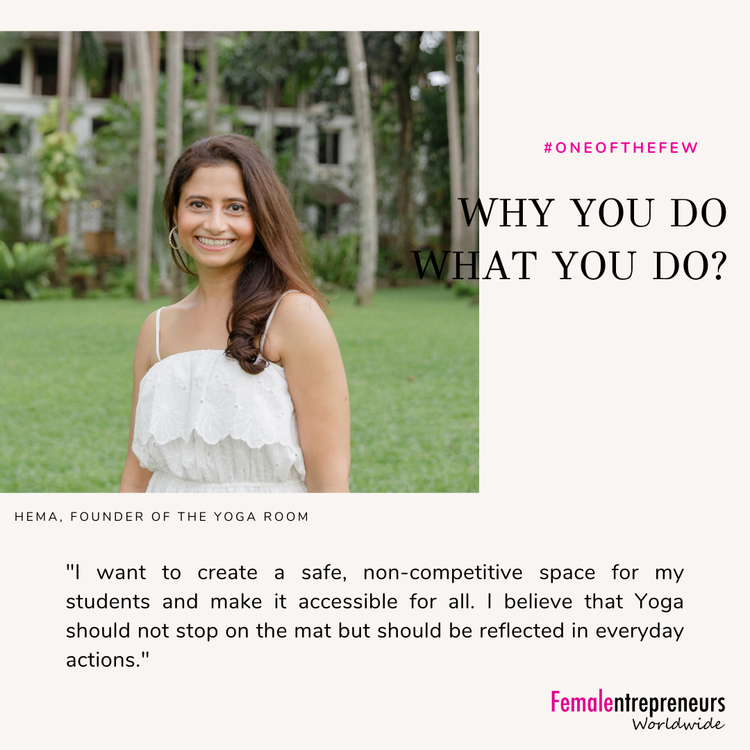 Hema, Founder of The Yoga Room — Female Entrepreneurs Worldwide