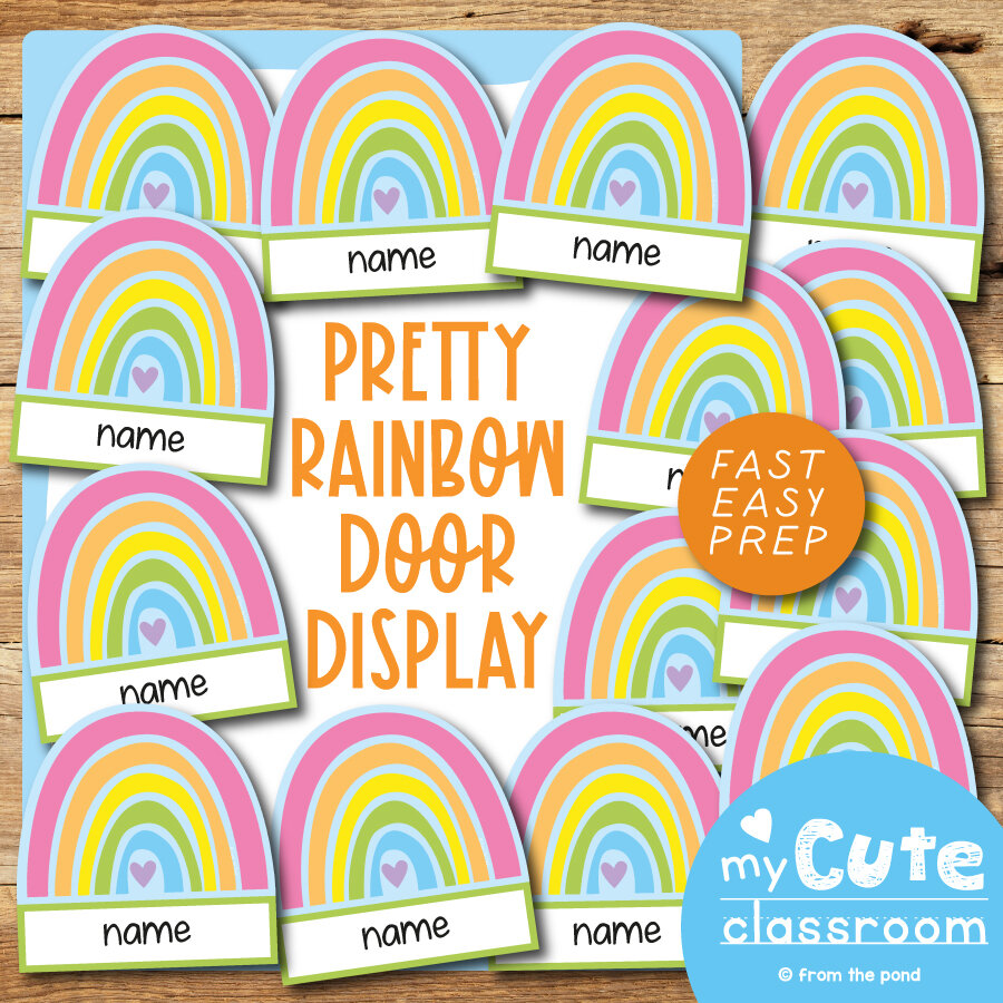 Rainbow Classroom Labels