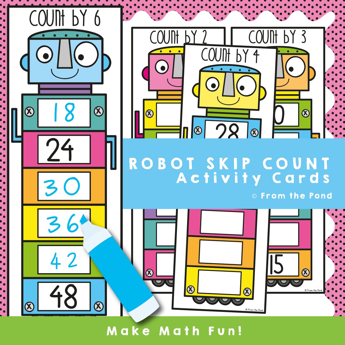Skip Counting Robots