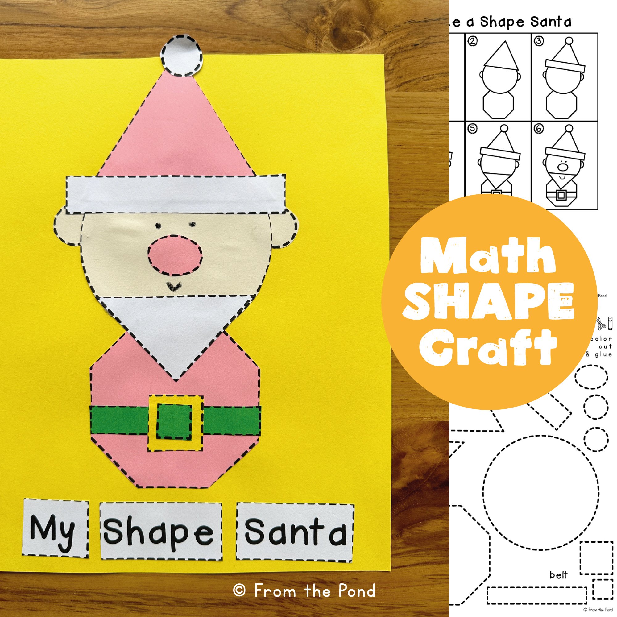  Santa Shape Craft 