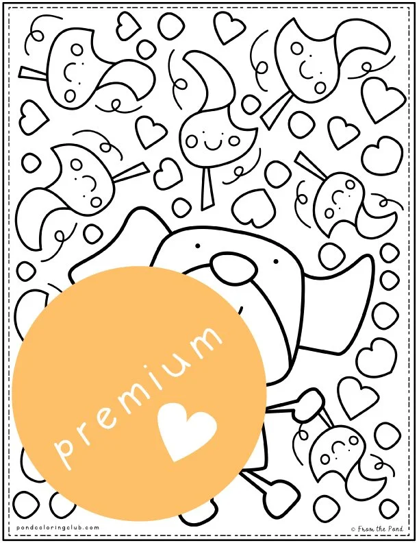 Puppy leaves dancing