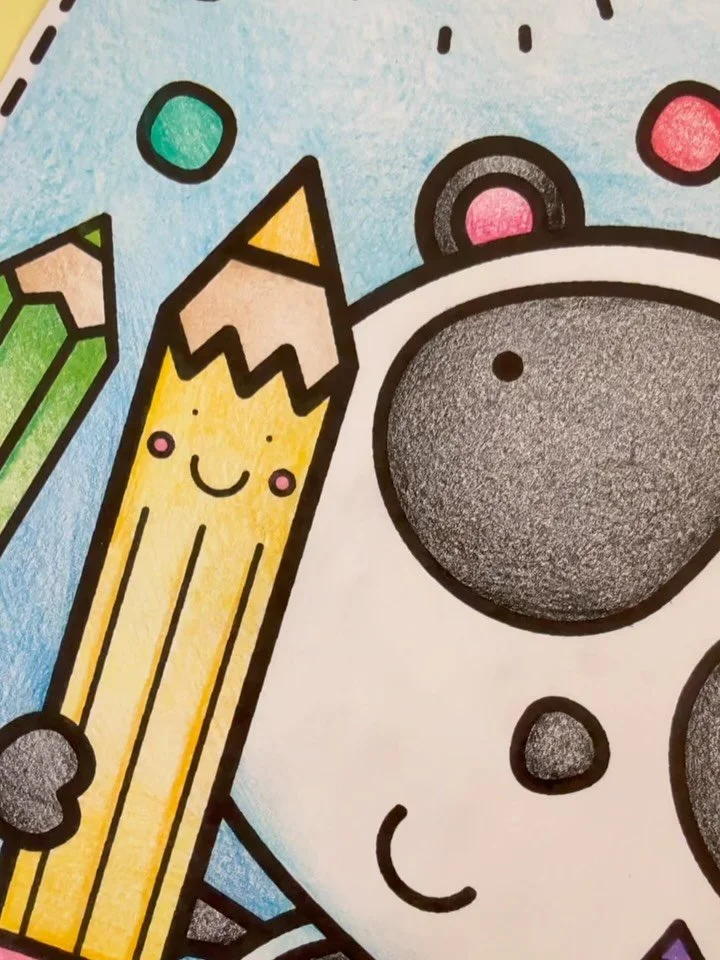 🐼 Back to school fun at the Pond Coloring Club!
 This happy panda is ready to learn, holding his pencils and smiling big as he&rsquo;s welcomed back to school here in Australia.

This coloring page is designed with nice big, clear spaces to color an