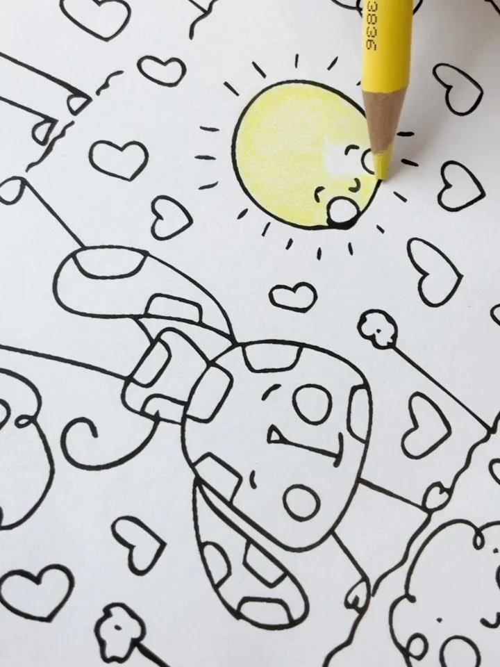 Hello Monday! ☀️ Betty the office pup inspired today&rsquo;s Coloring Club pages and is here to bring you a little extra sunshine. Grab your colors and let&rsquo;s make it a bright one! 🐶✨