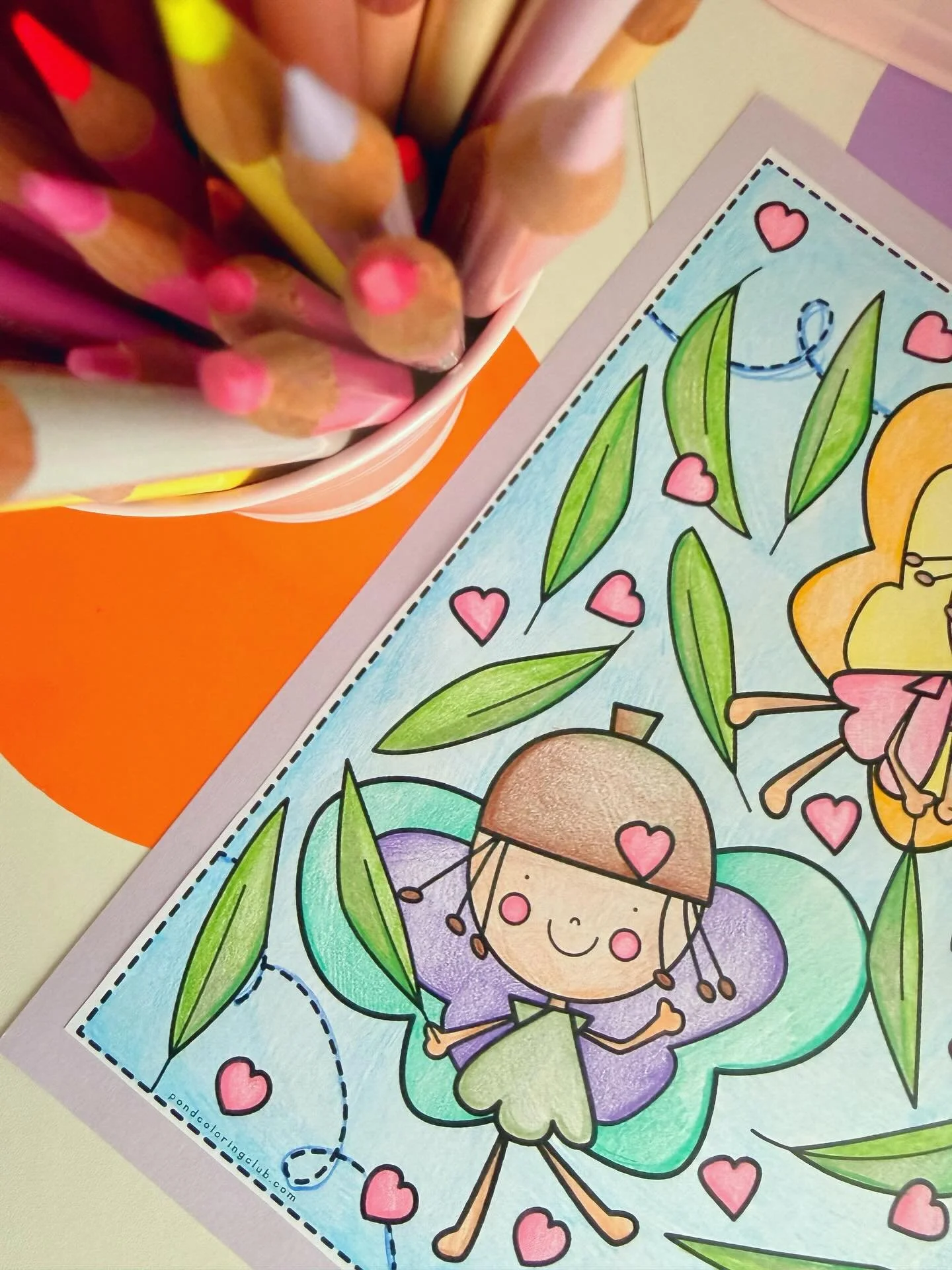 Good morning gumnut fairies #pondcoloringclub #naturecolors